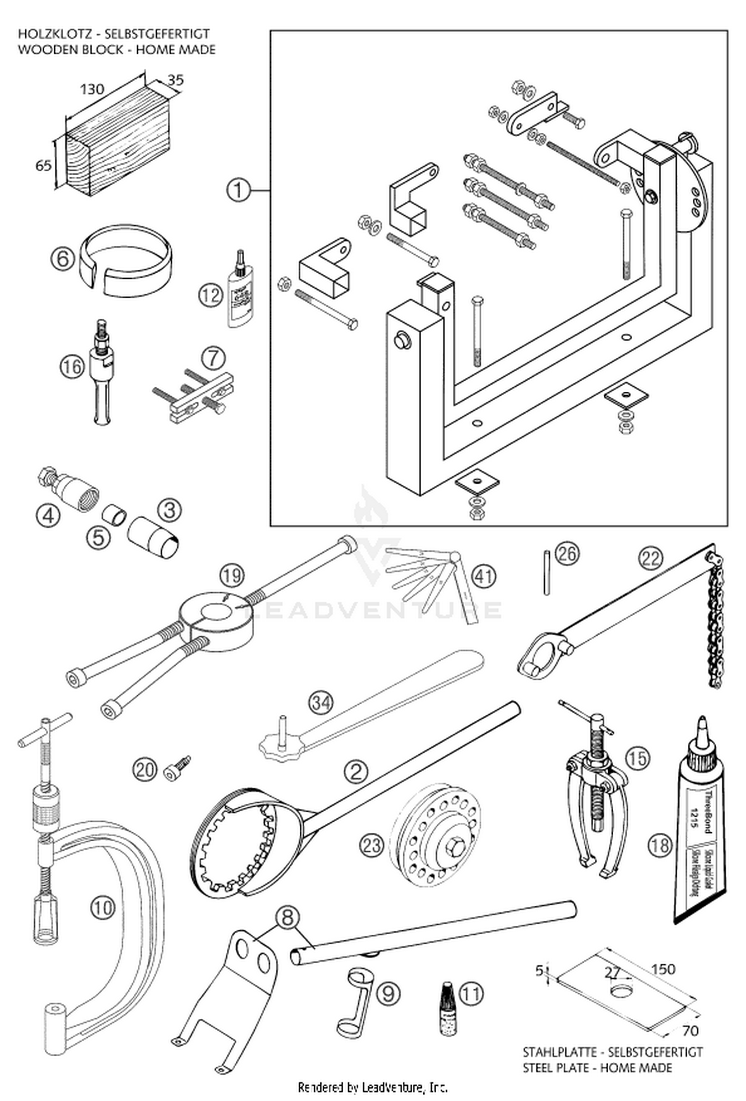 29 Special tools (engine)