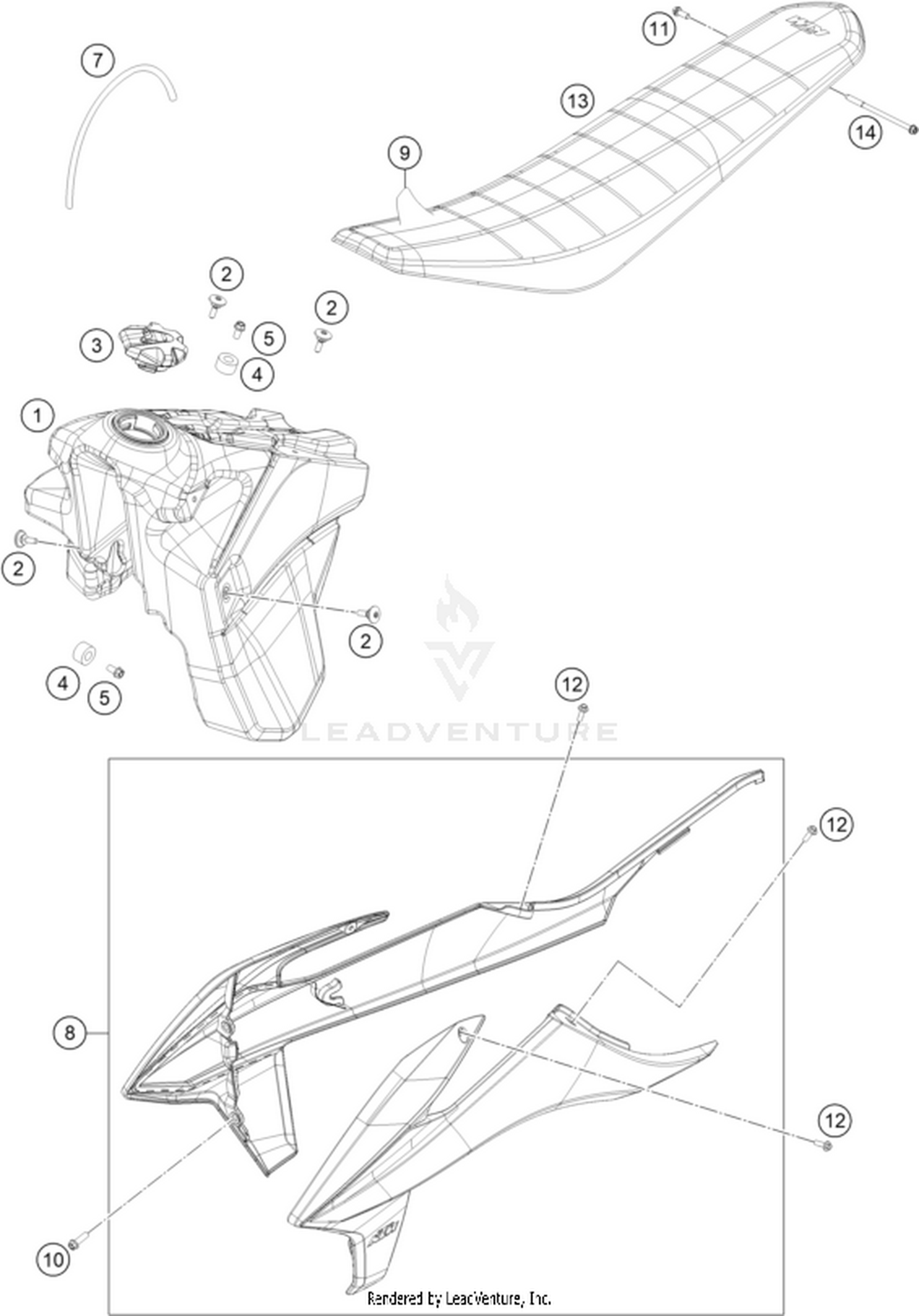 07 TANK, SEAT