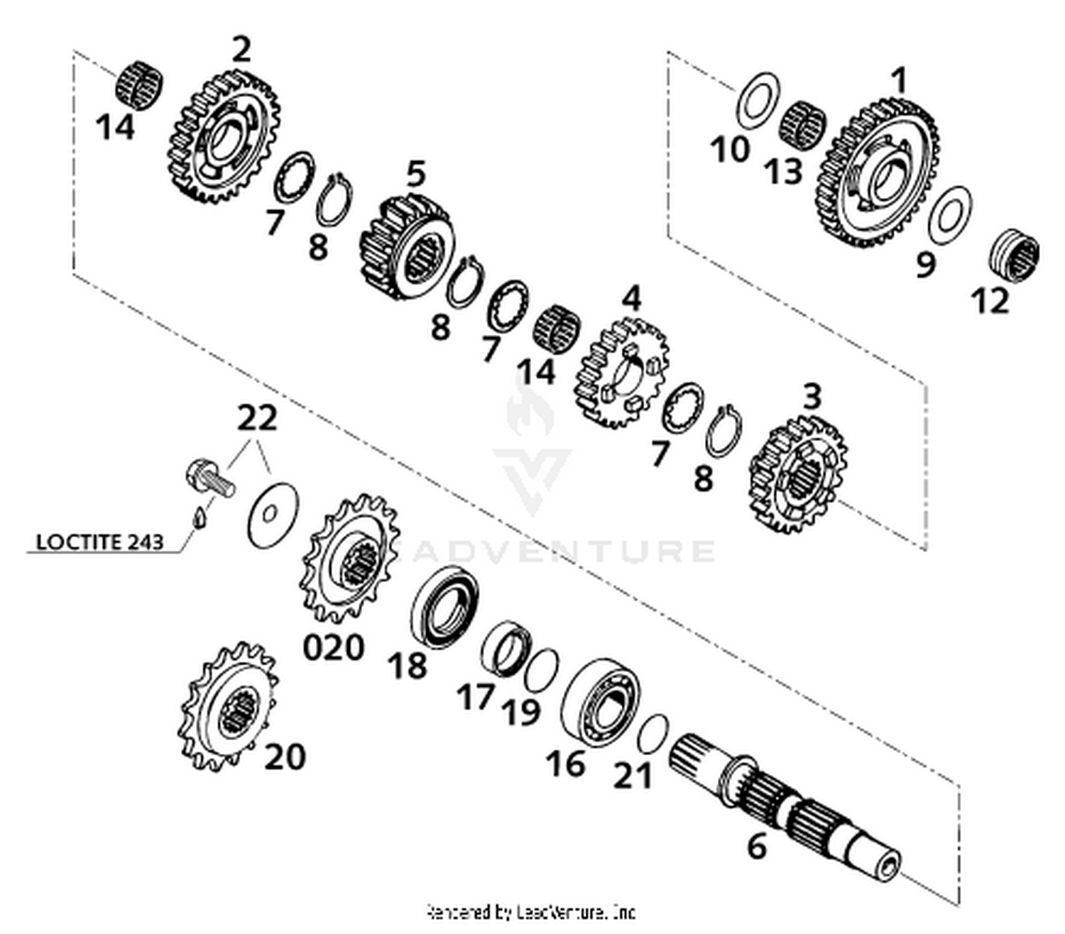 33 TRANSMISSION II - COUNTERSHAFT 2