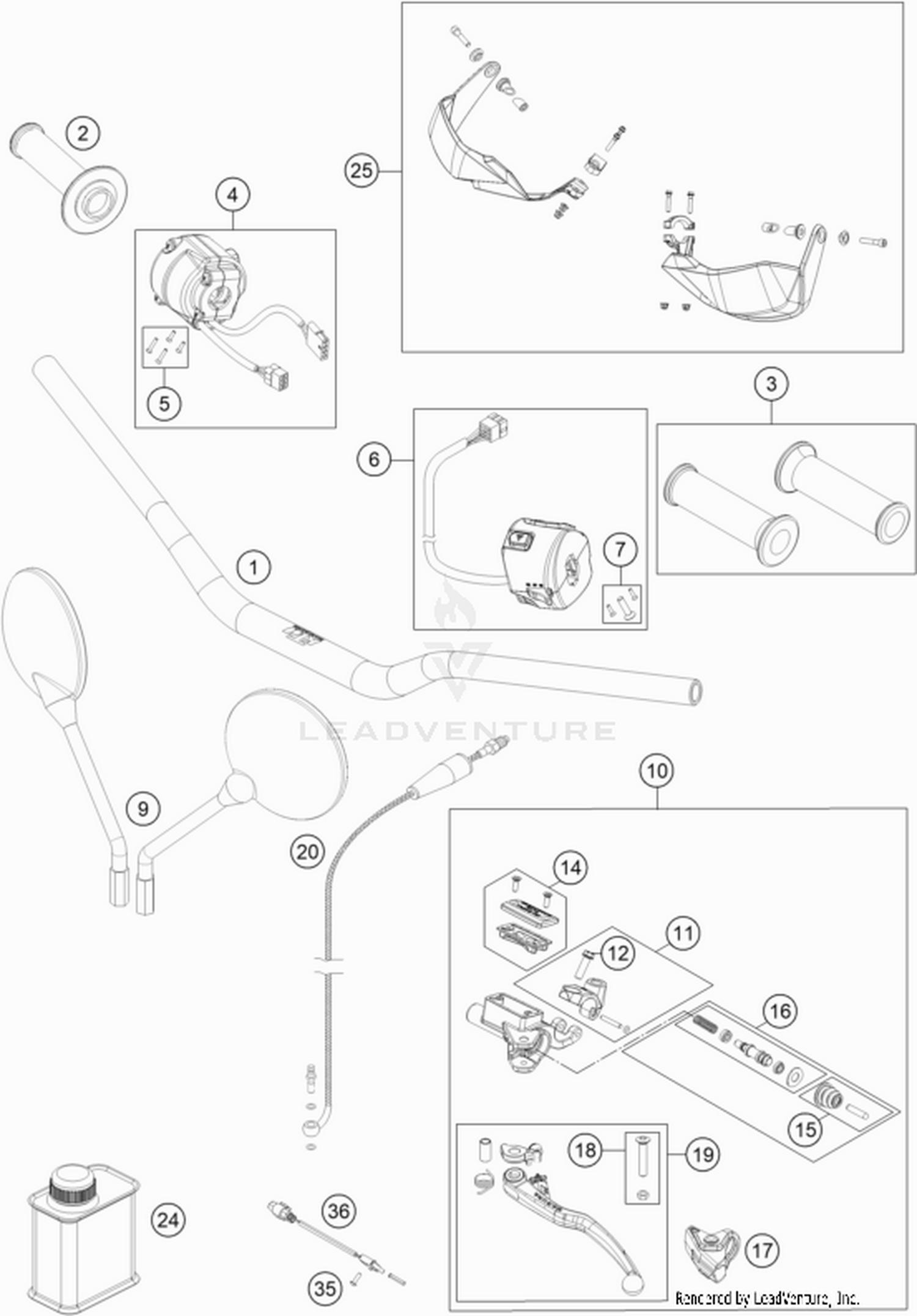 02 HANDLEBAR, CONTROLS