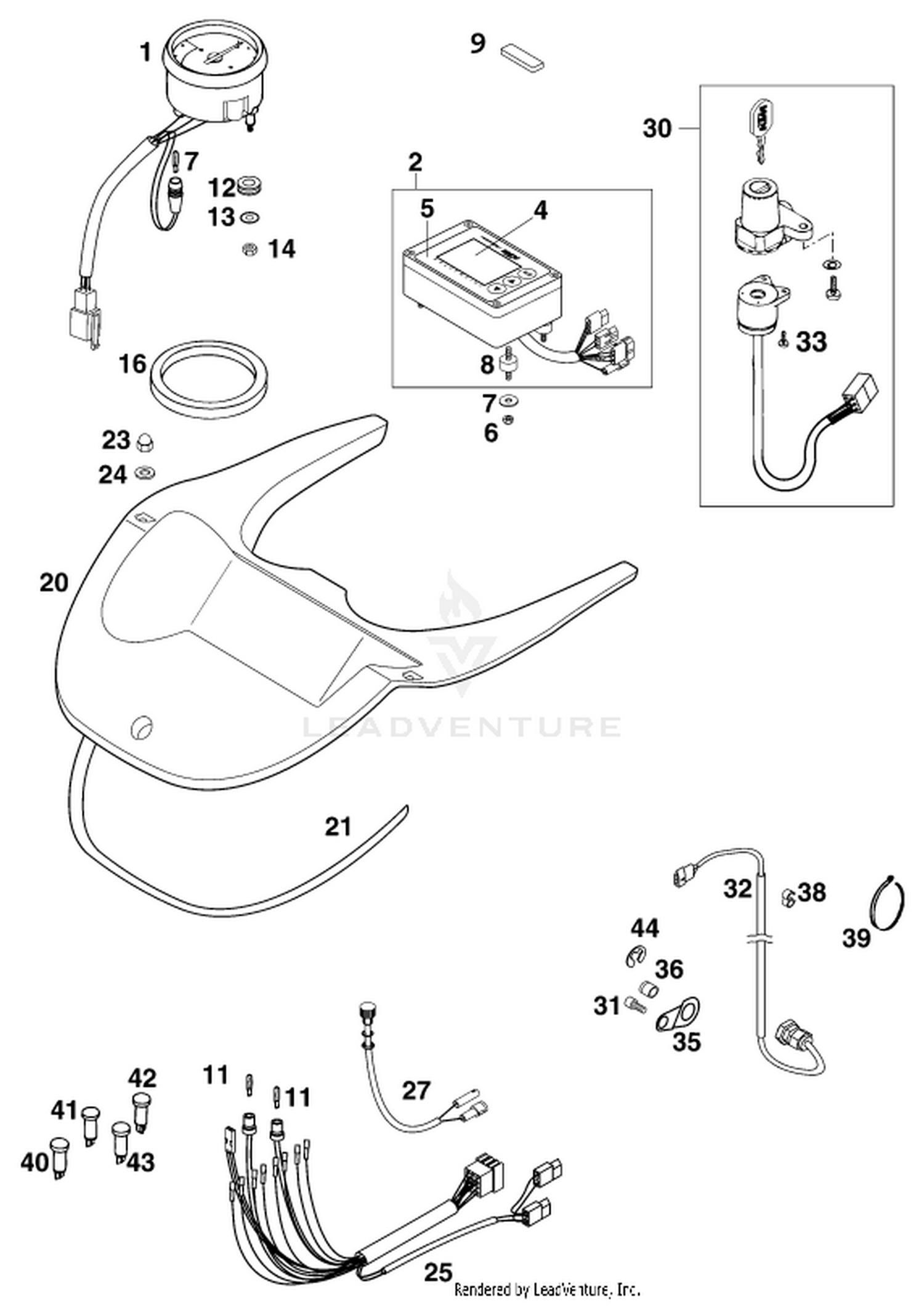 14 INSTRUMENTS / LOCK SYSTEM