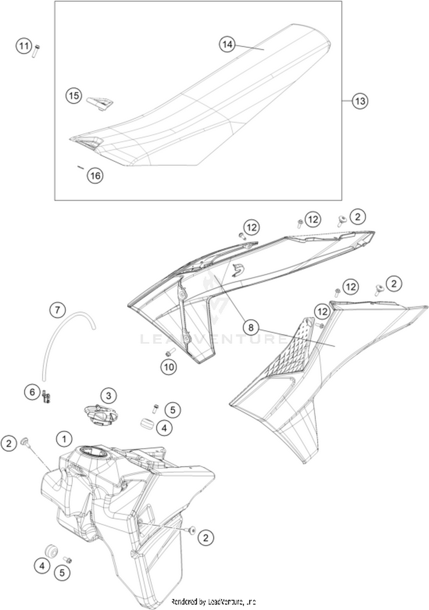 07 TANK, SEAT