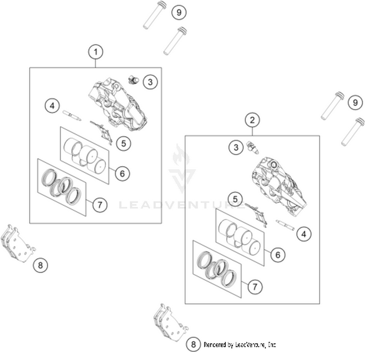 13 FRONT BRAKE CALIPER
