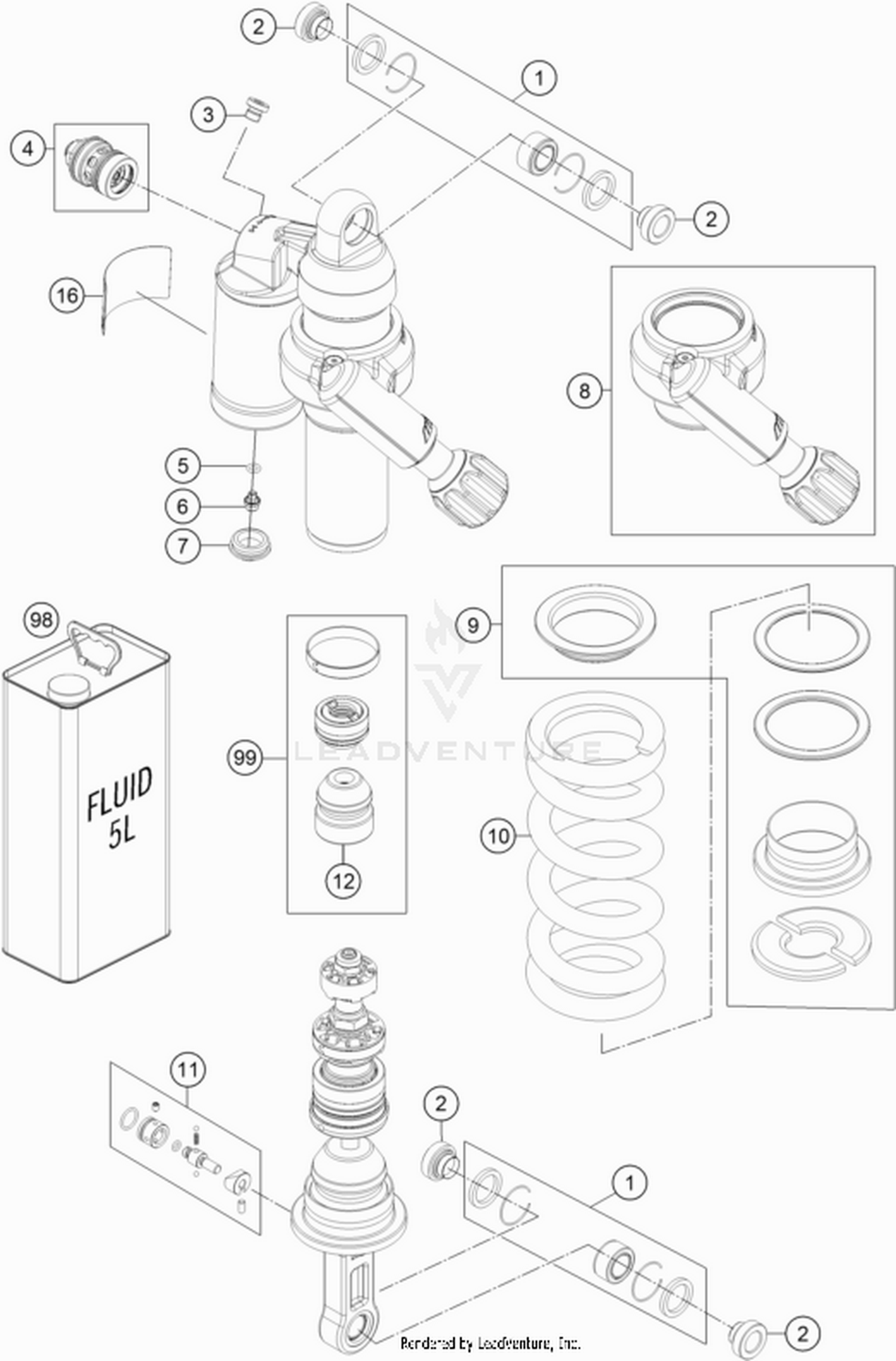 04 SHOCK ABSORBER DISASSEMBLED