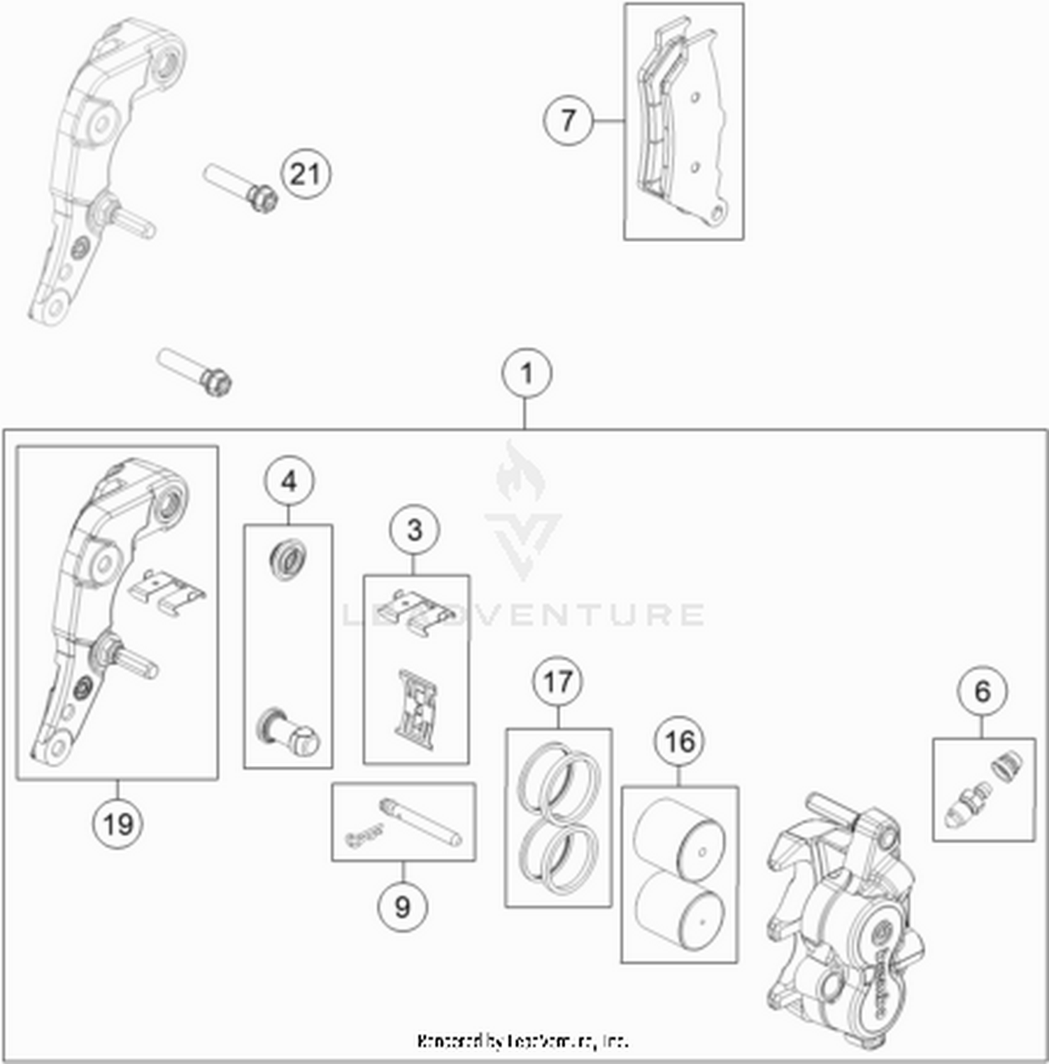 13 FRONT BRAKE CALIPER