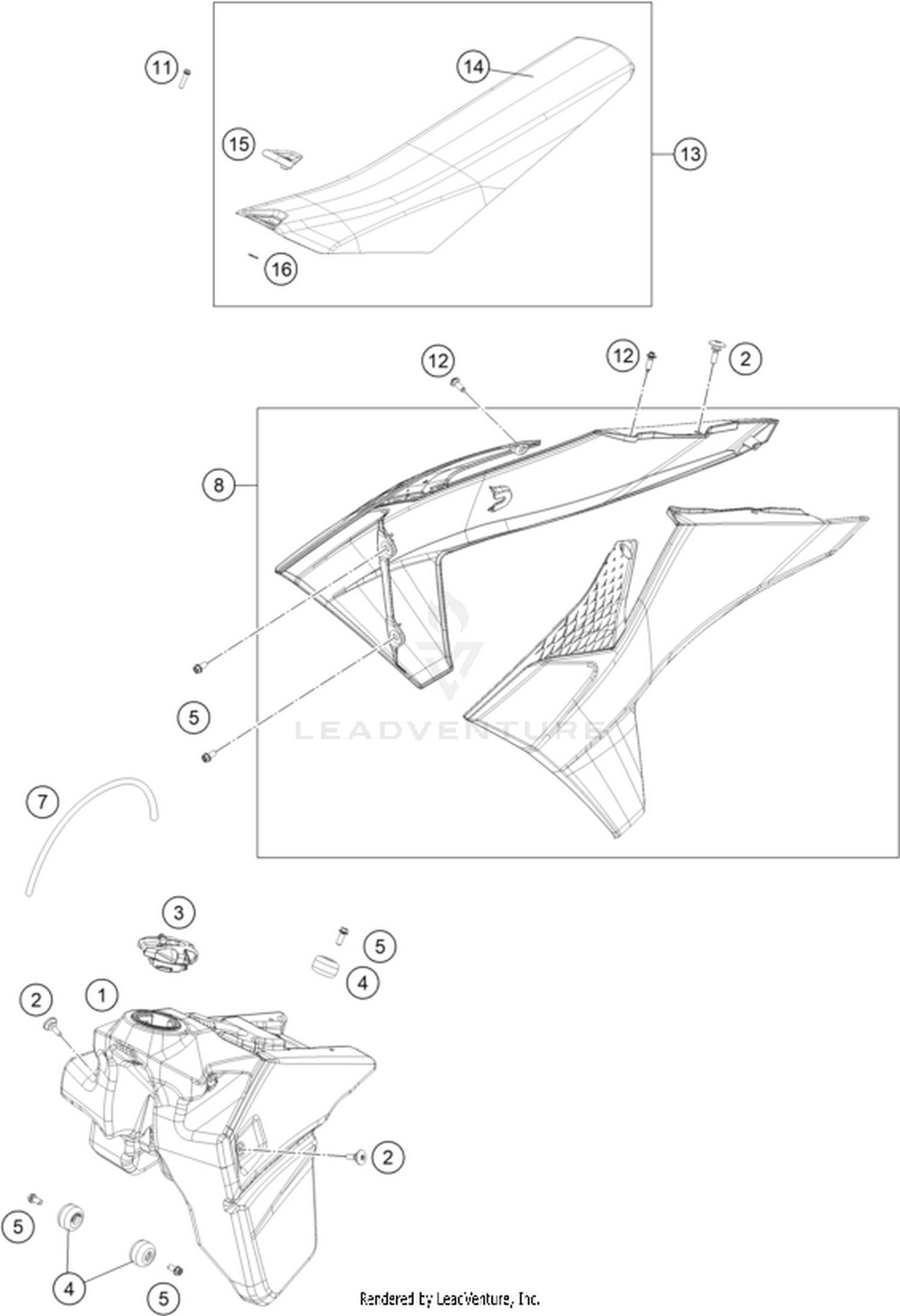 07 TANK, SEAT