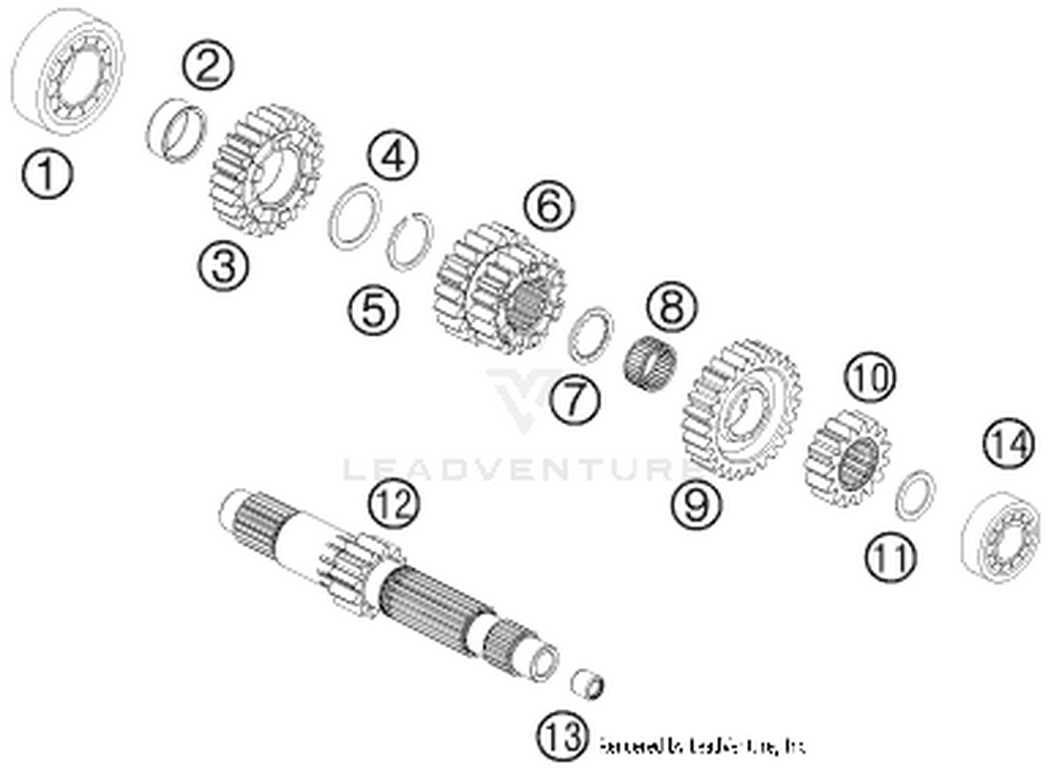 33 TRANSMISSION I - MAIN SHAFT