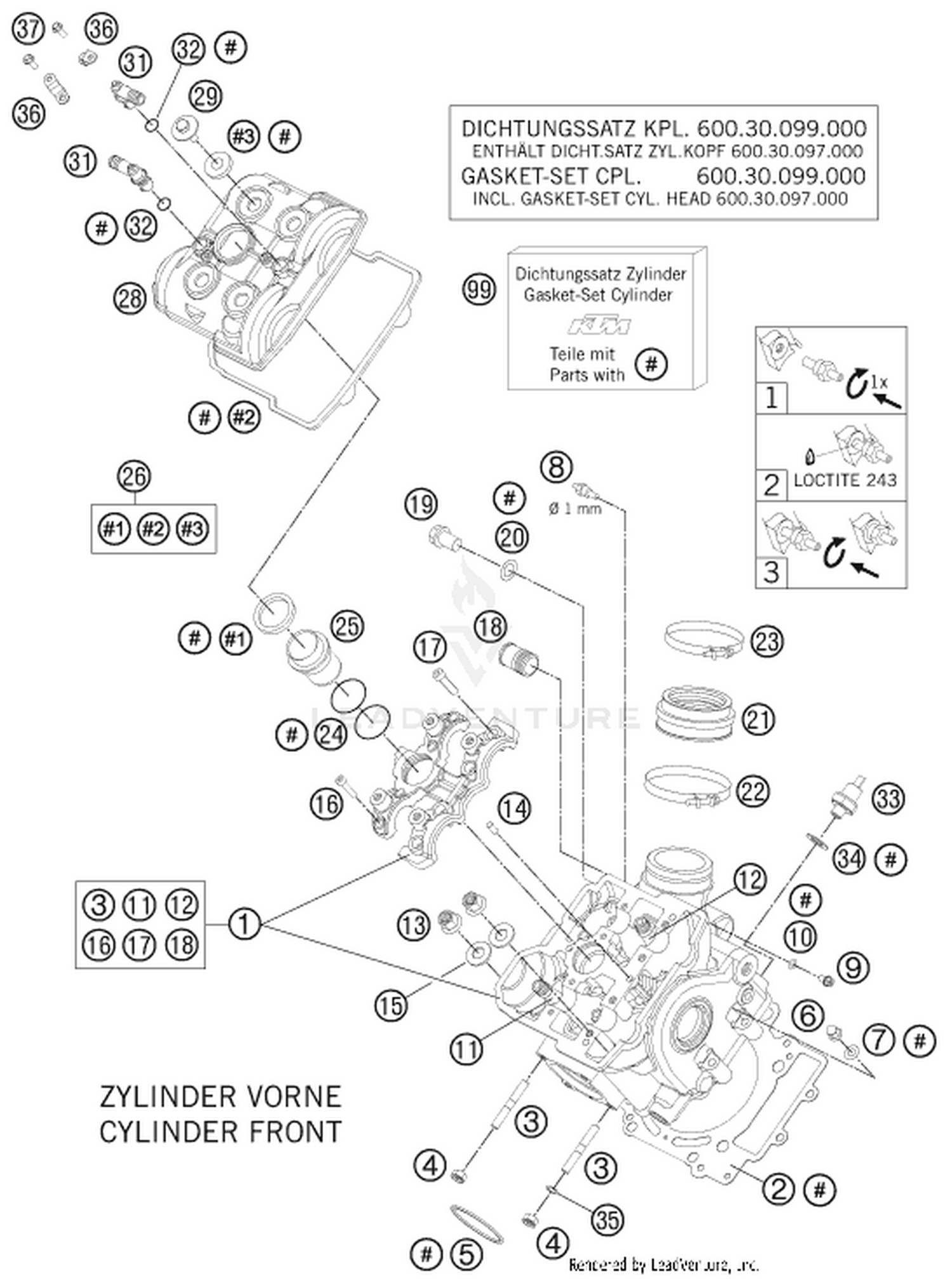36 CYLINDER HEAD FRONT