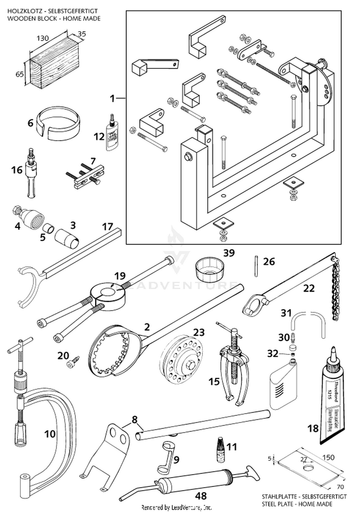 29 Special tools (engine)