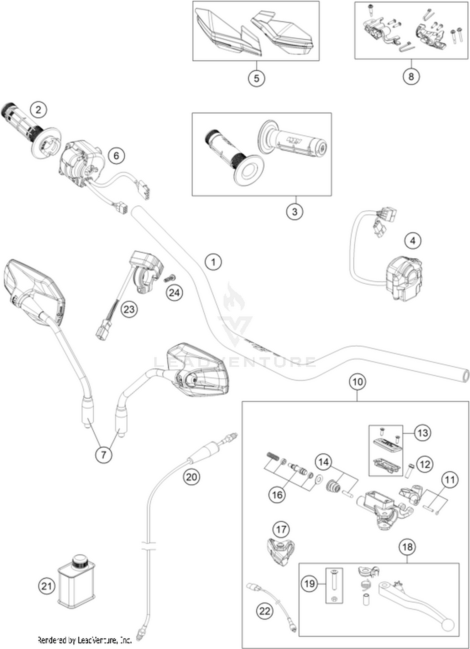 02 HANDLEBAR, CONTROLS