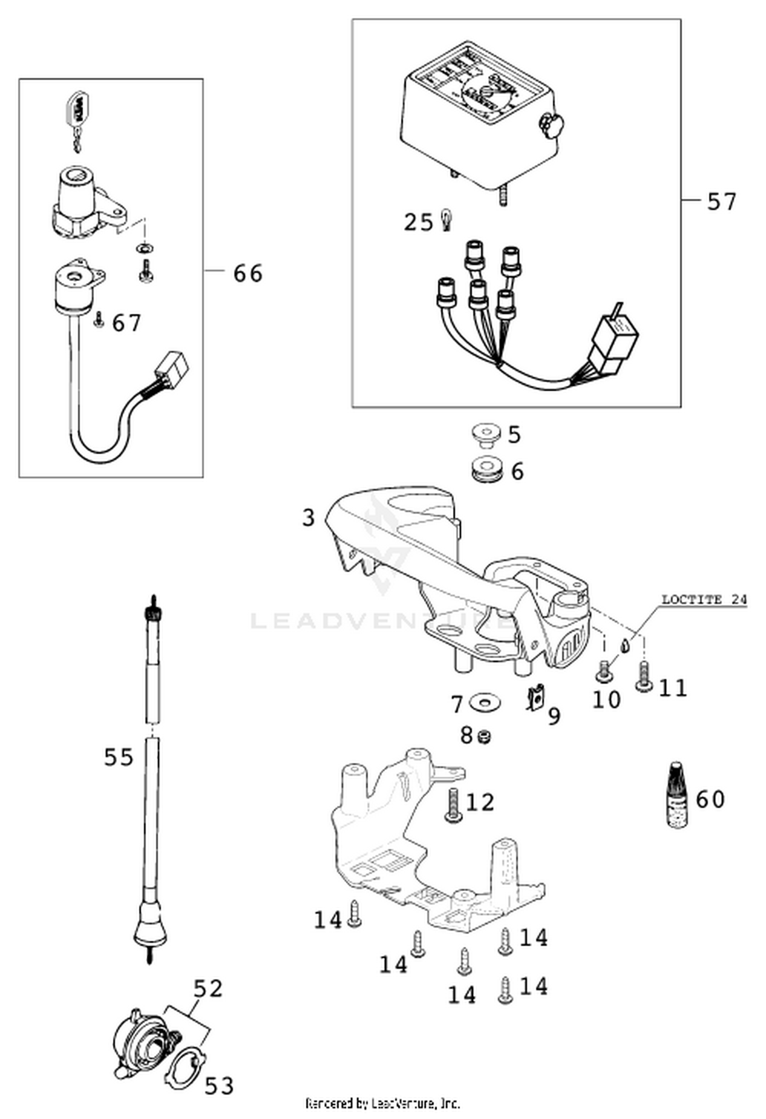 14 INSTRUMENTS / LOCK SYSTEM