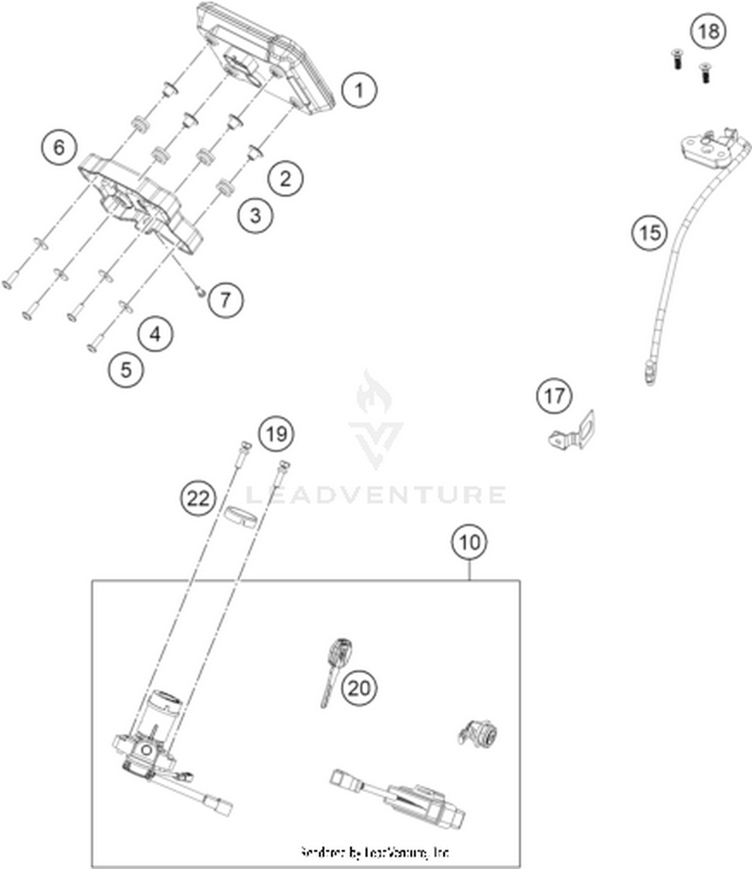 14 INSTRUMENTS / LOCK SYSTEM