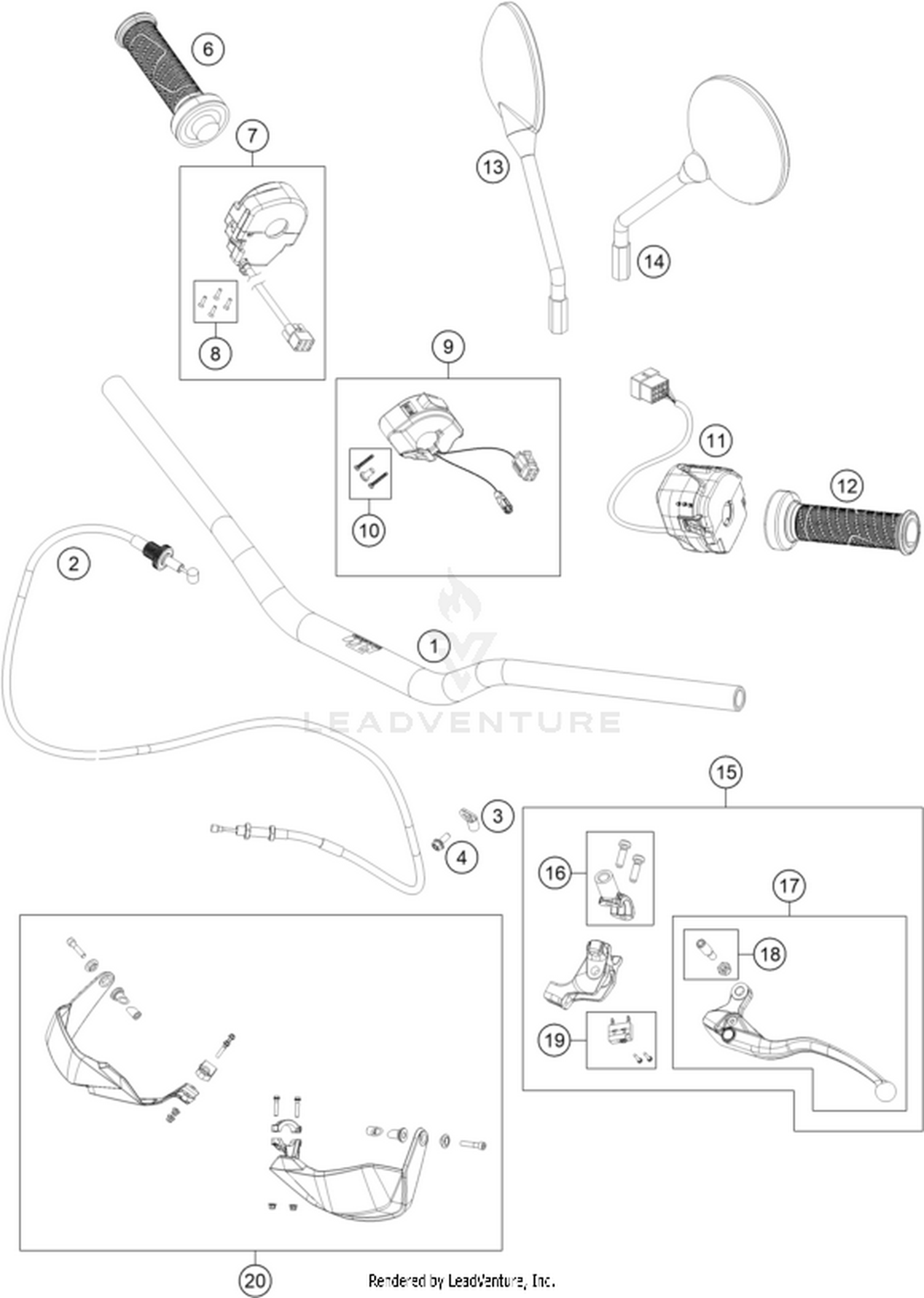 02 HANDLEBAR, CONTROLS