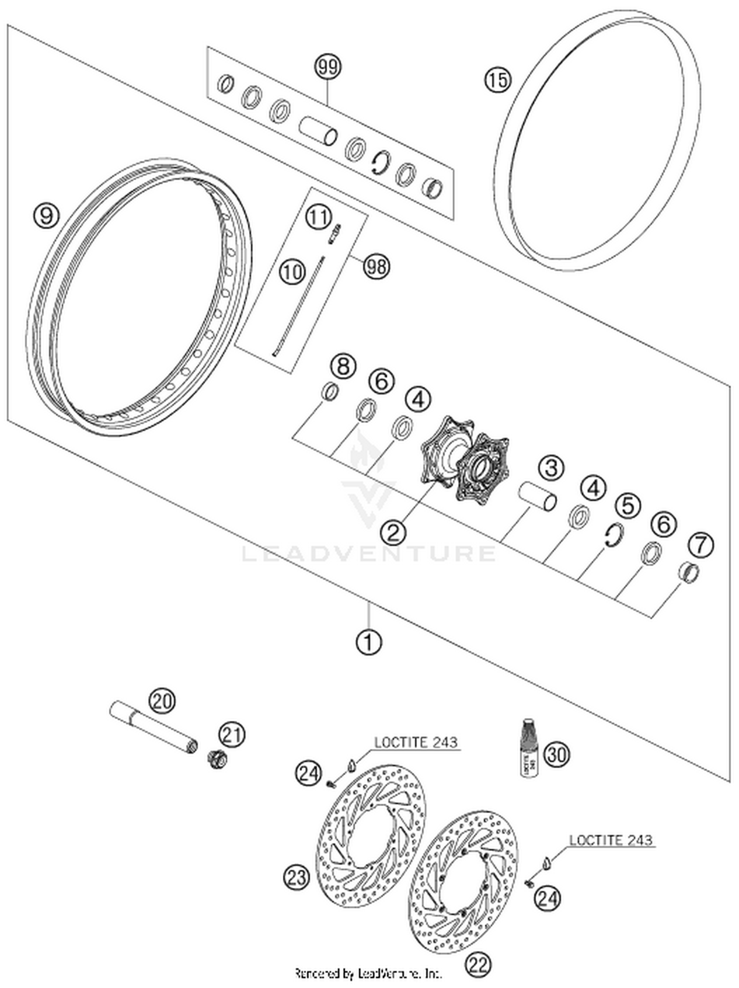 09 FRONT WHEEL