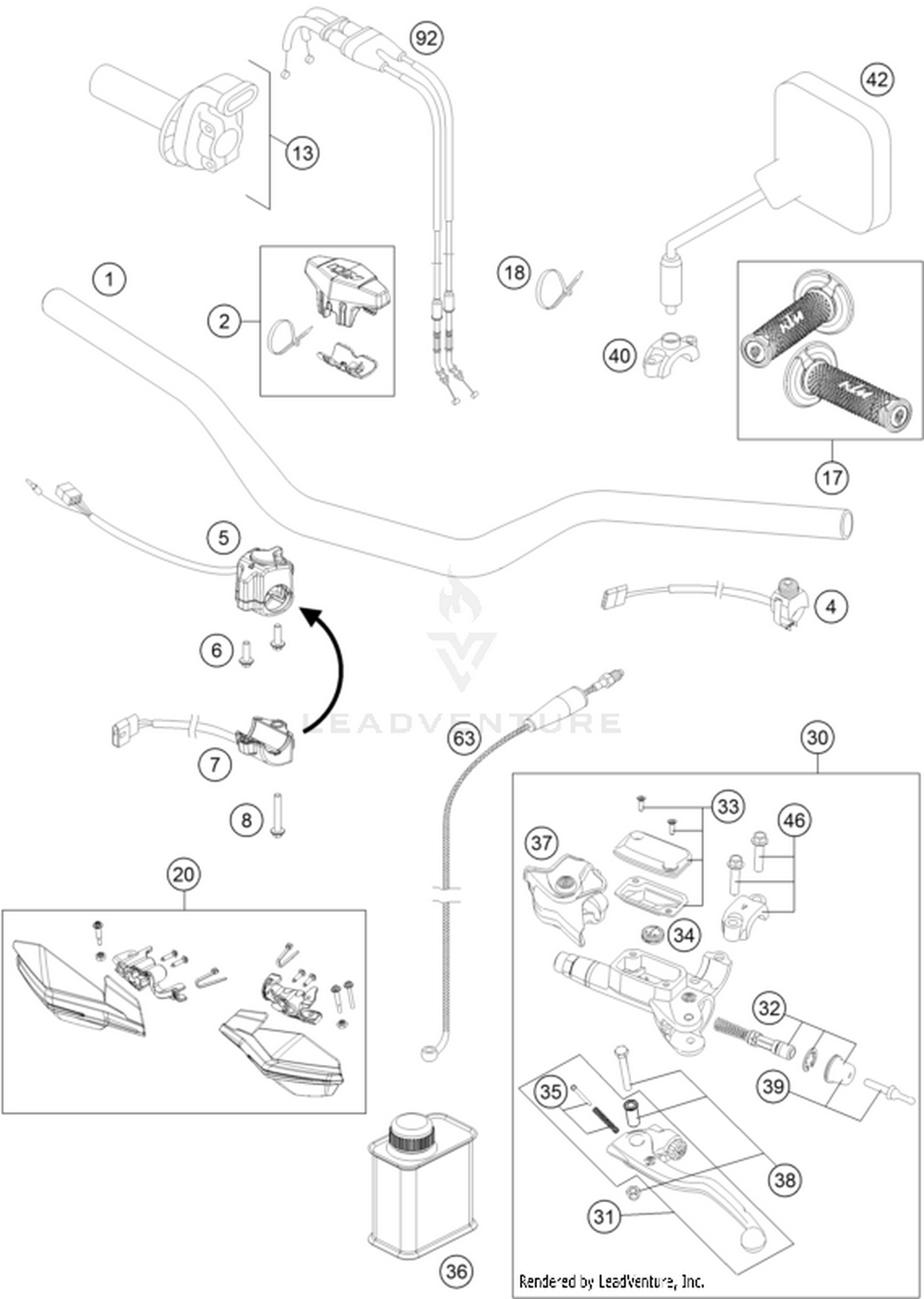 02 HANDLEBAR, CONTROLS