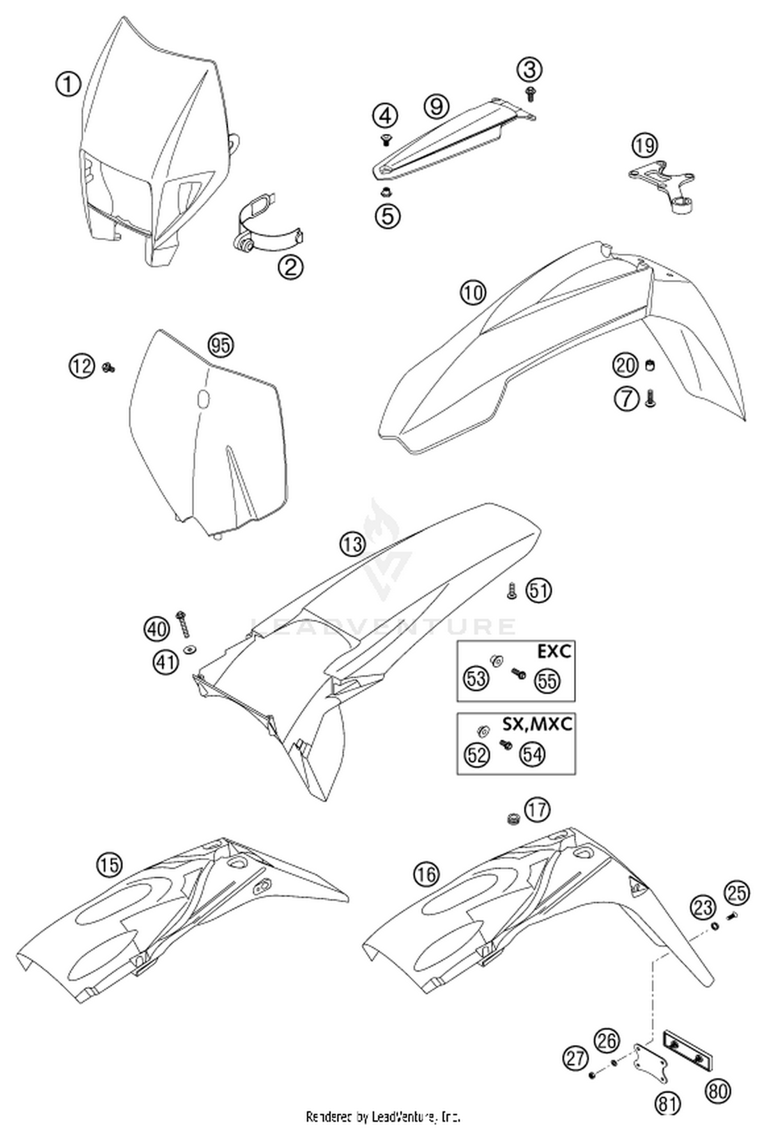 08 MASK, FENDERS