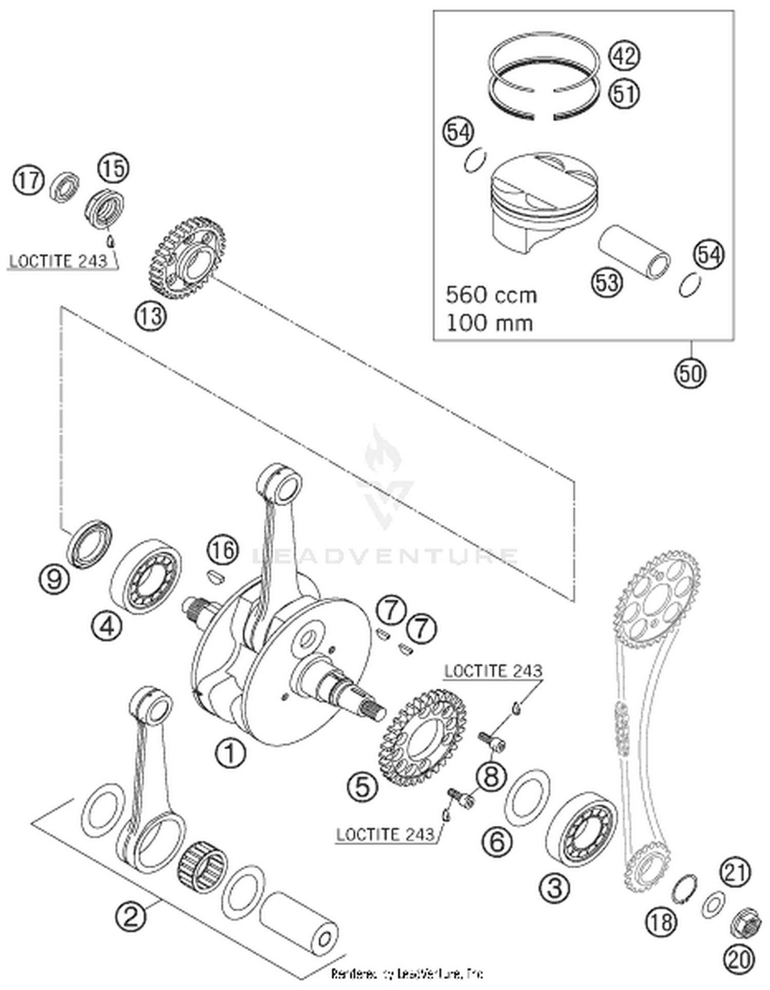 30 CRANKSHAFT, PISTON