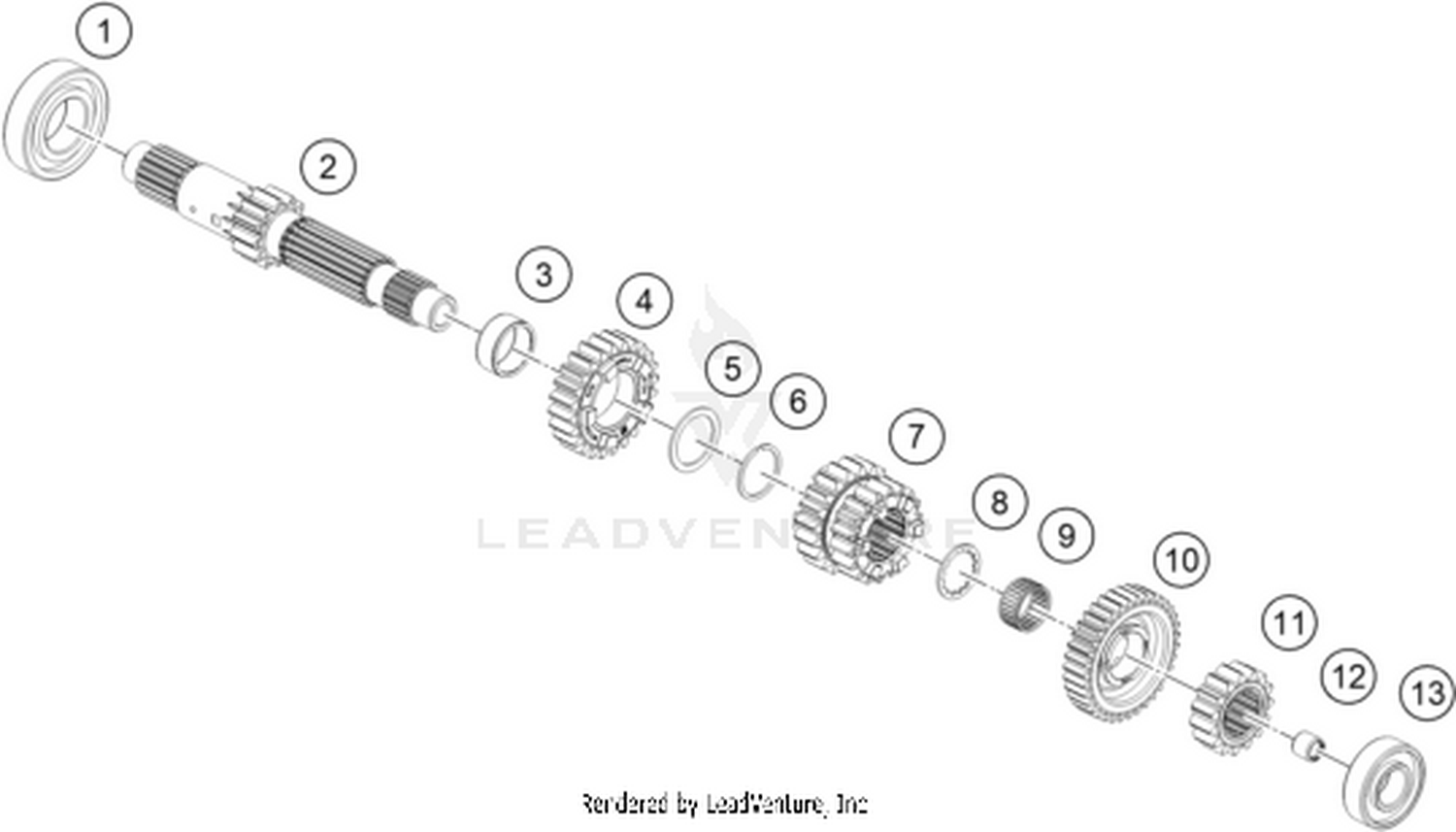 33 TRANSMISSION I - MAIN SHAFT
