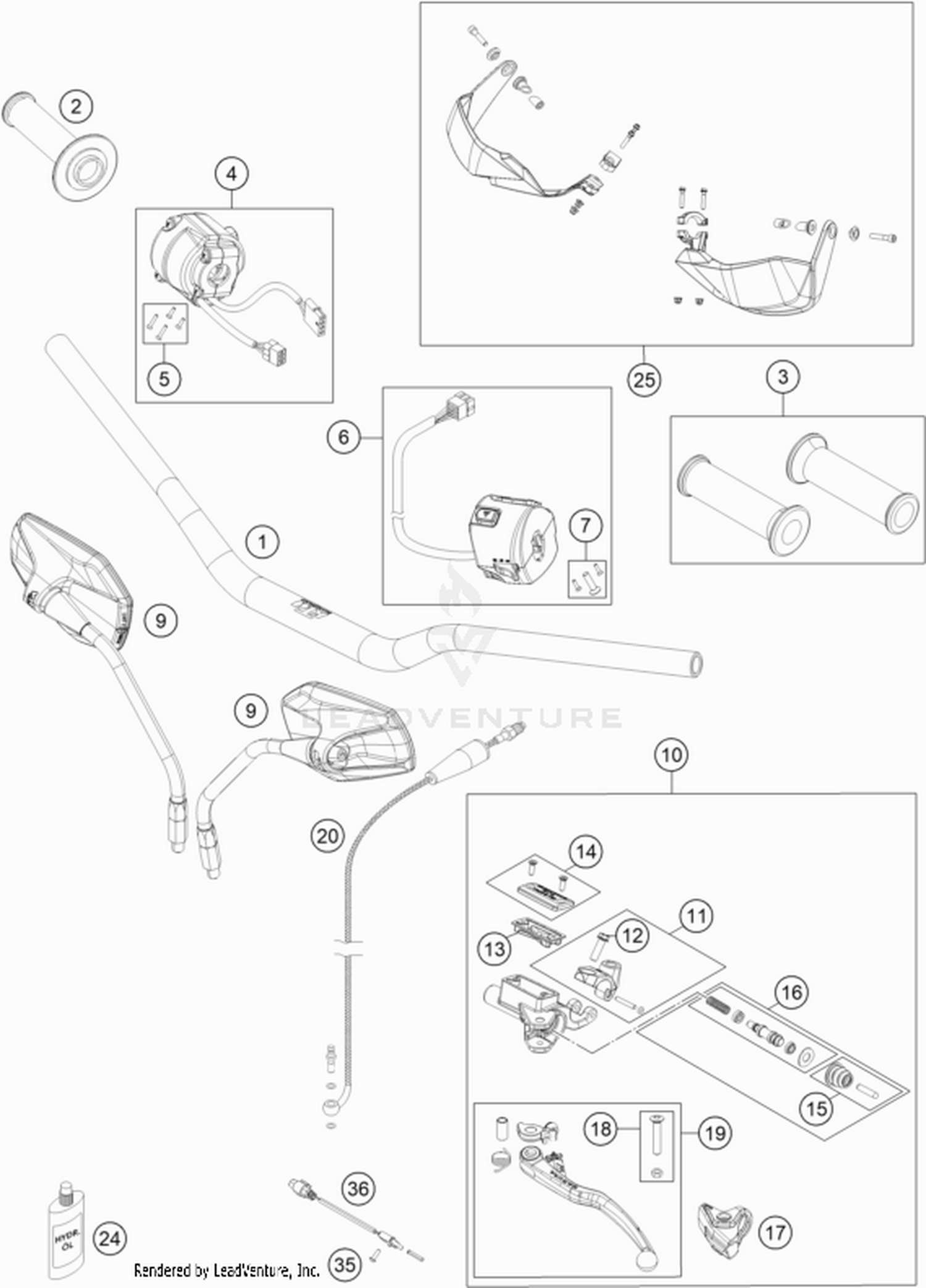02 HANDLEBAR, CONTROLS