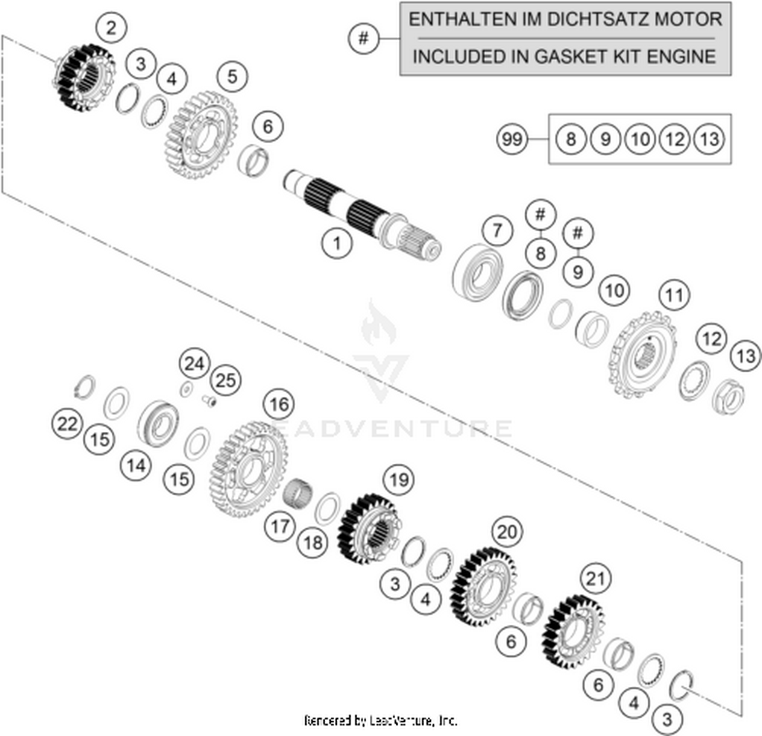 33 TRANSMISSION II - COUNTERSHAFT