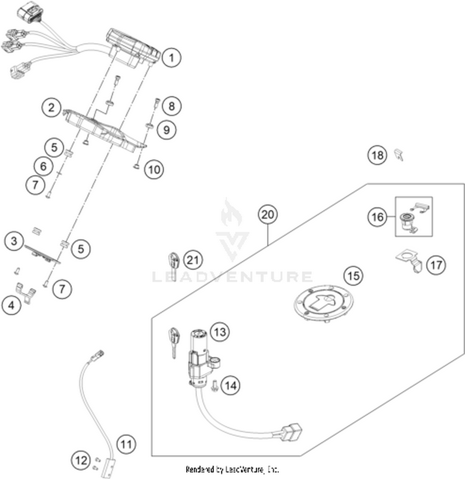 14 INSTRUMENTS / LOCK SYSTEM