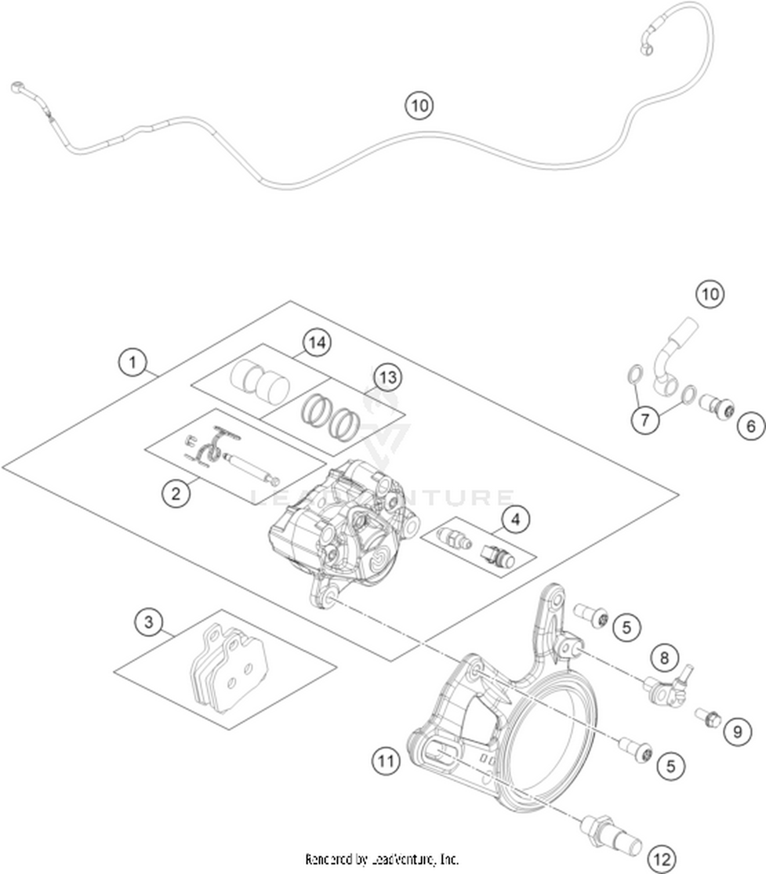 13 REAR BRAKE CALIPER