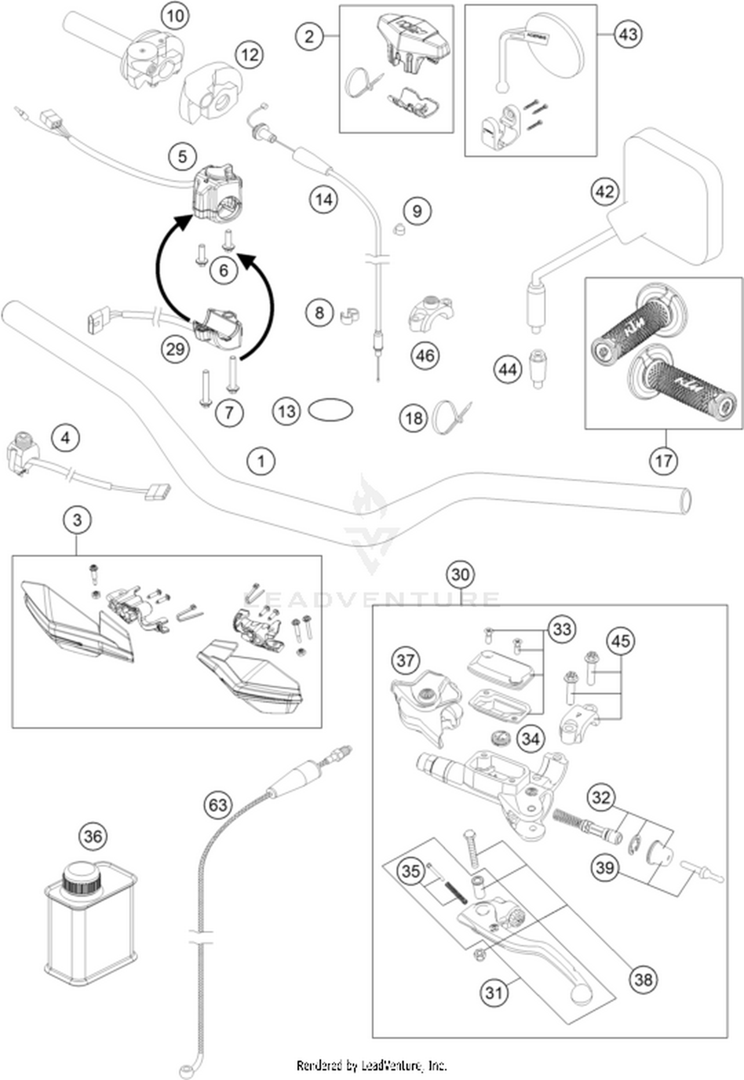 02 HANDLEBAR, CONTROLS