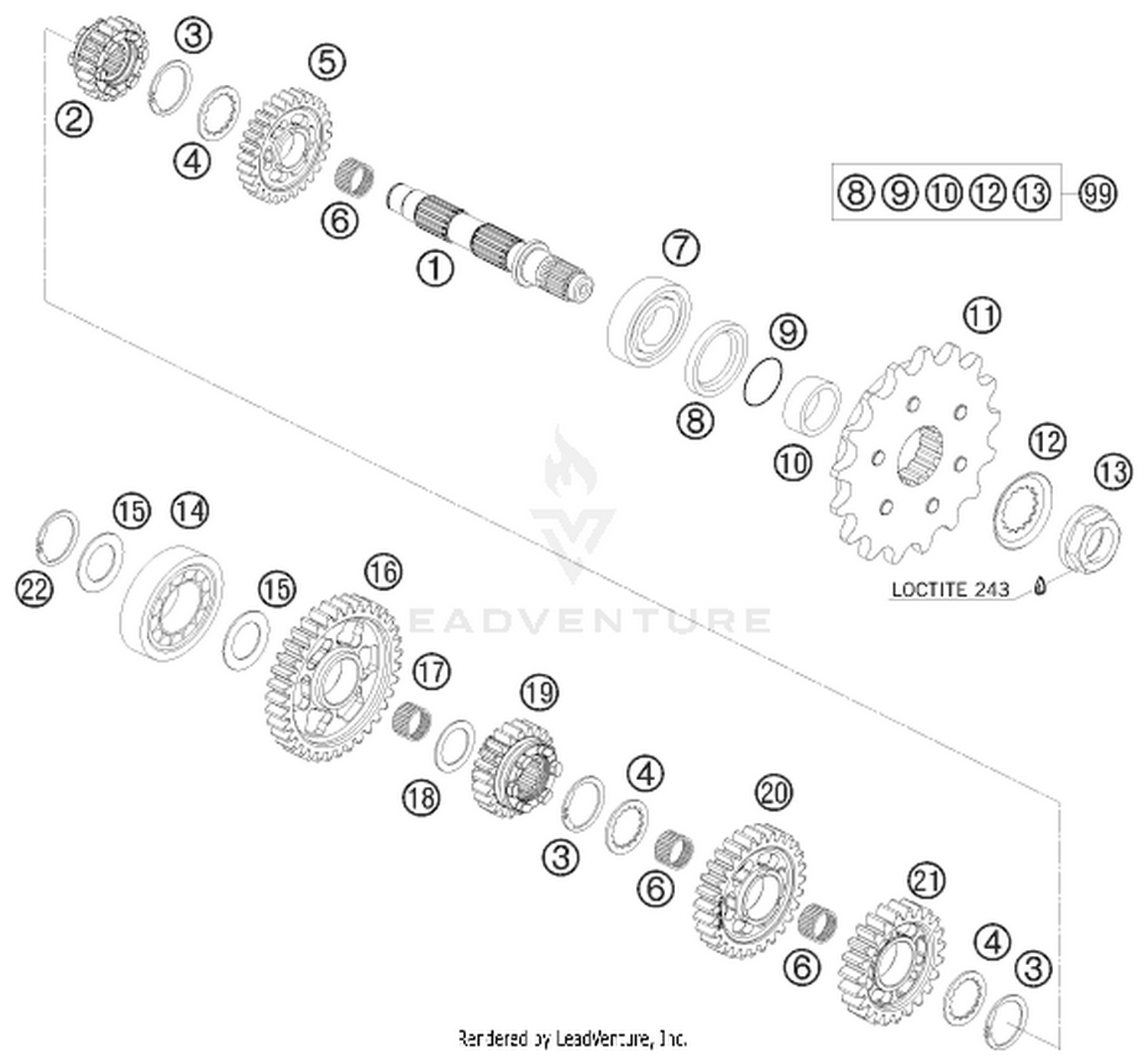 33 TRANSMISSION II - COUNTERSHAFT