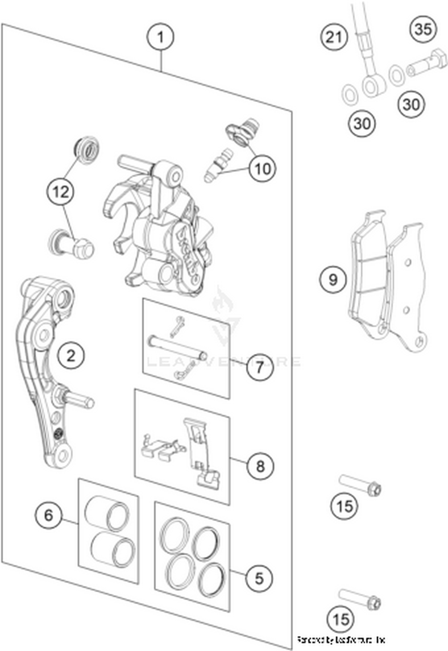 13 FRONT BRAKE CALIPER