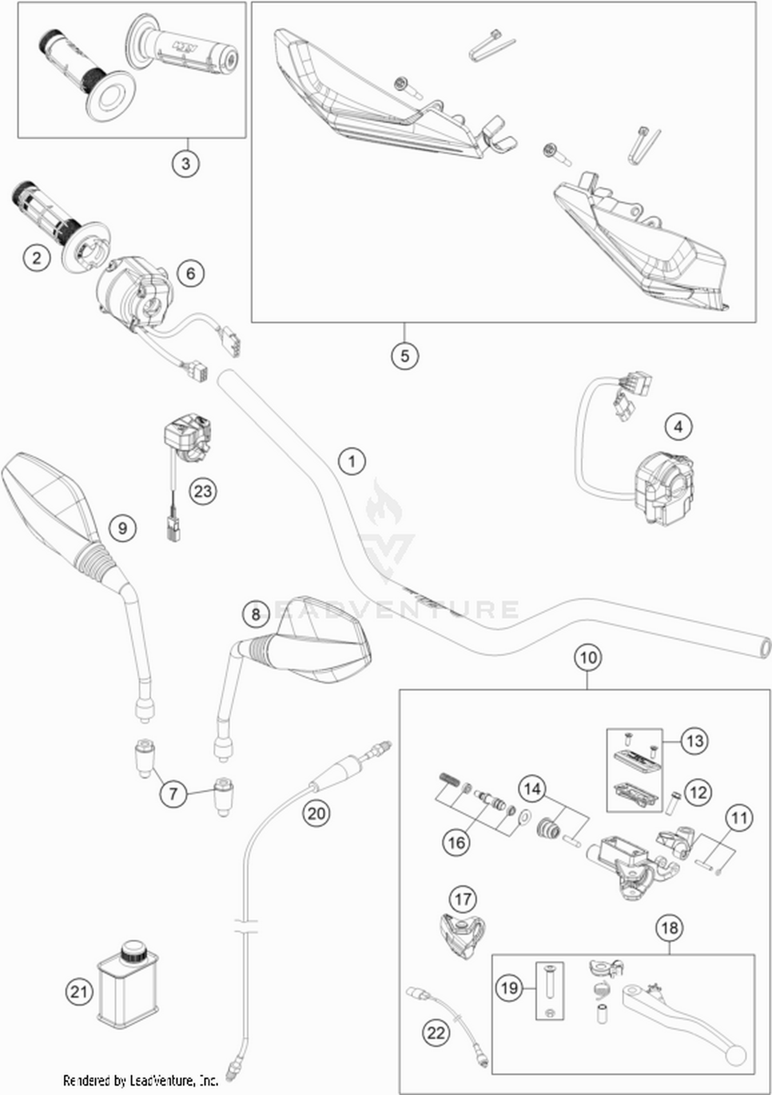 02 HANDLEBAR, CONTROLS