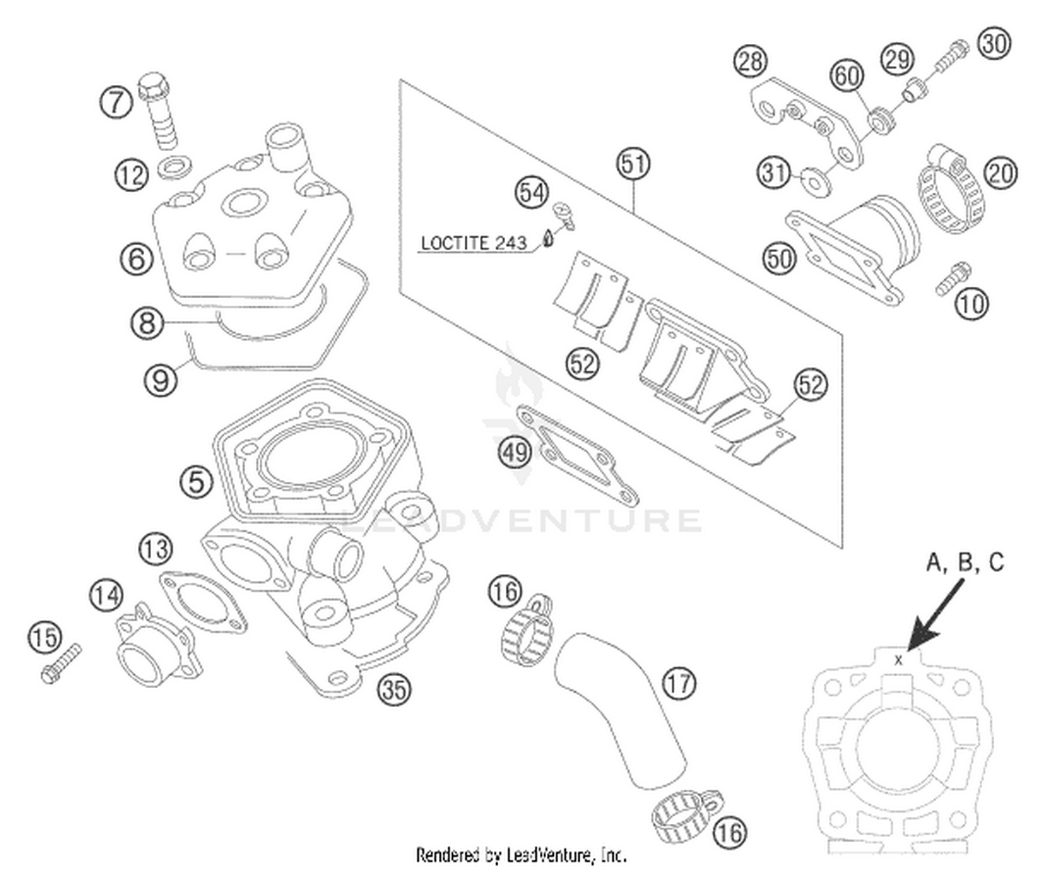 30 CYLINDER, CYLINDER HEAD