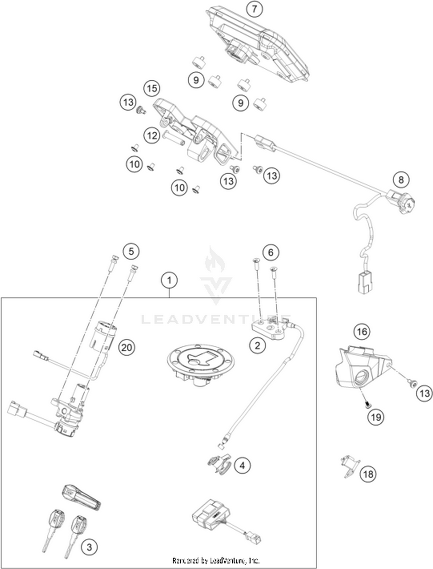 14 INSTRUMENTS / LOCK SYSTEM