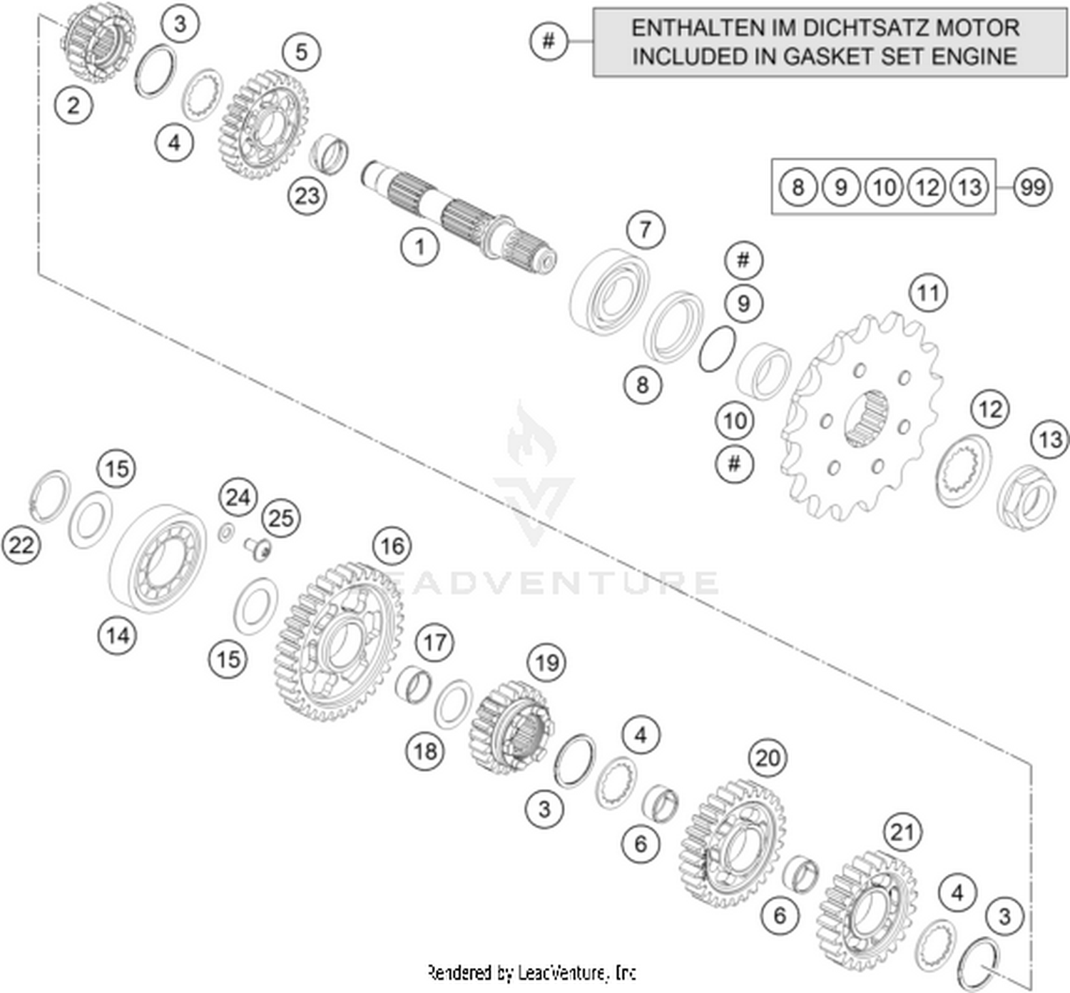 33 TRANSMISSION II - COUNTERSHAFT