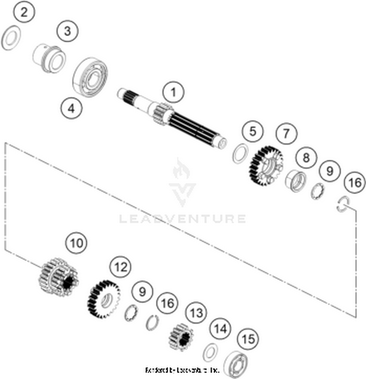 33 TRANSMISSION I - MAIN SHAFT