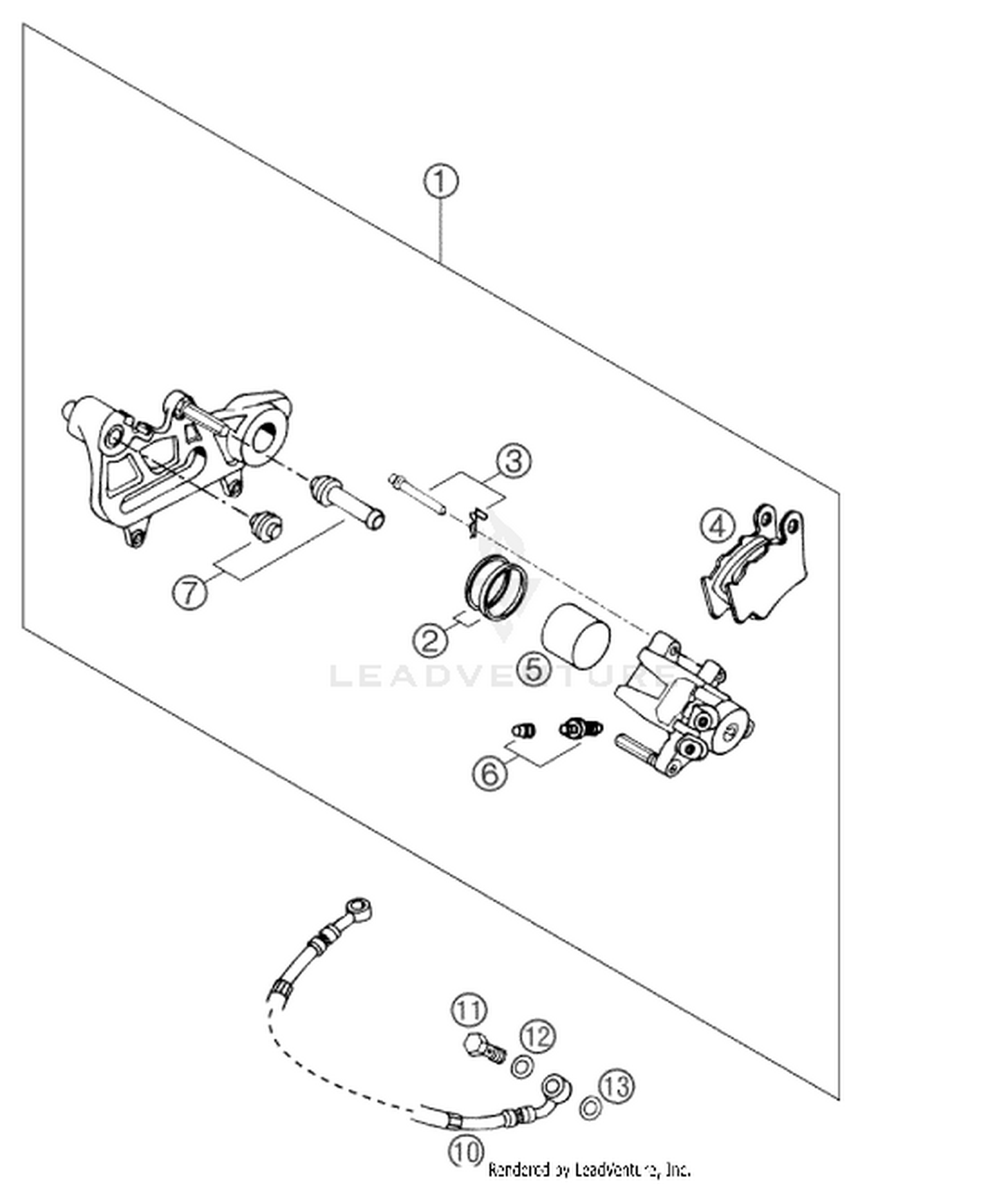 13 REAR BRAKE CALIPER