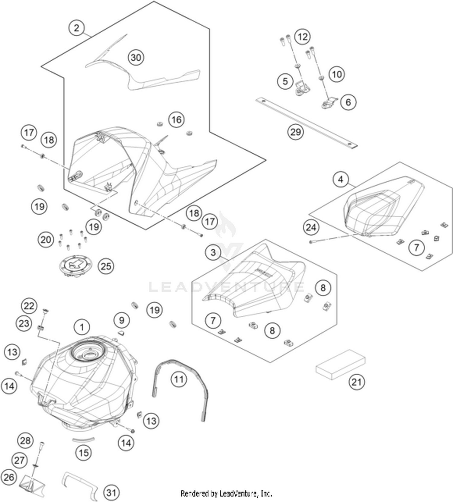 07 TANK, SEAT