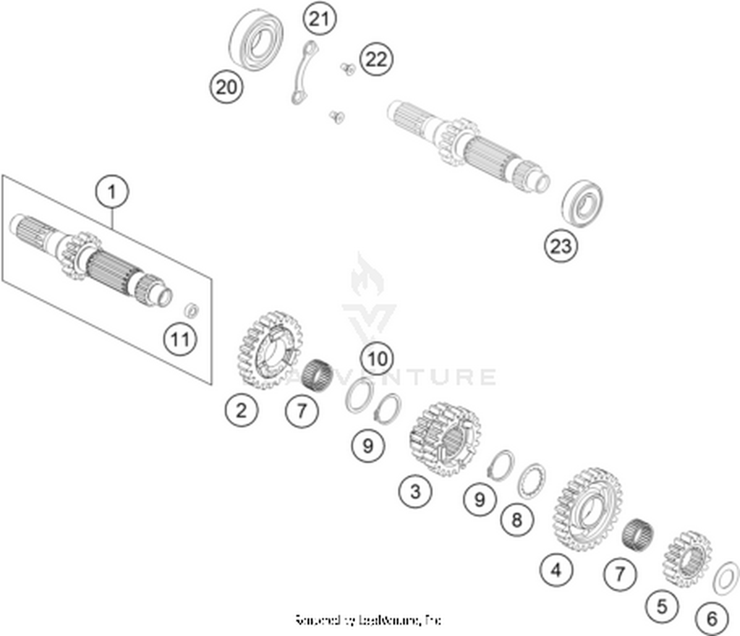 33 TRANSMISSION I - MAIN SHAFT