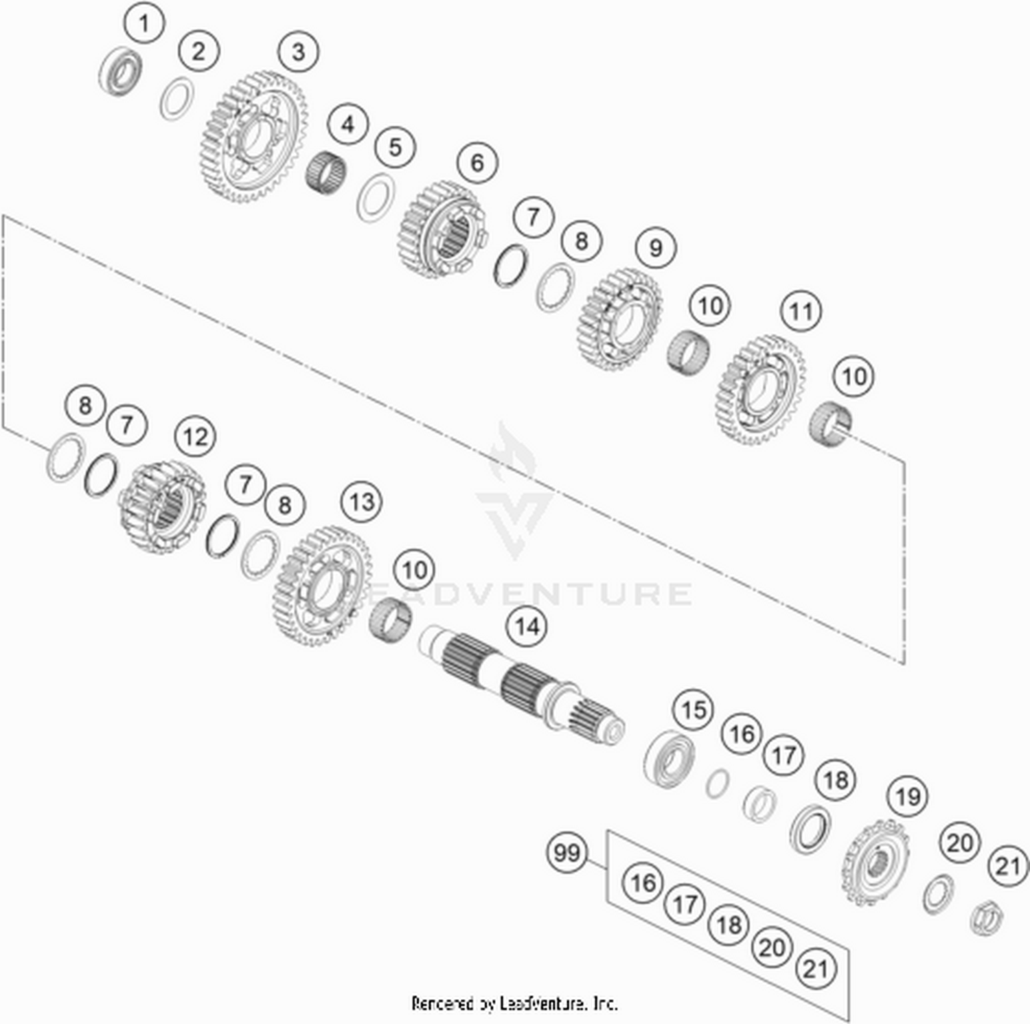 33 TRANSMISSION II - COUNTERSHAFT