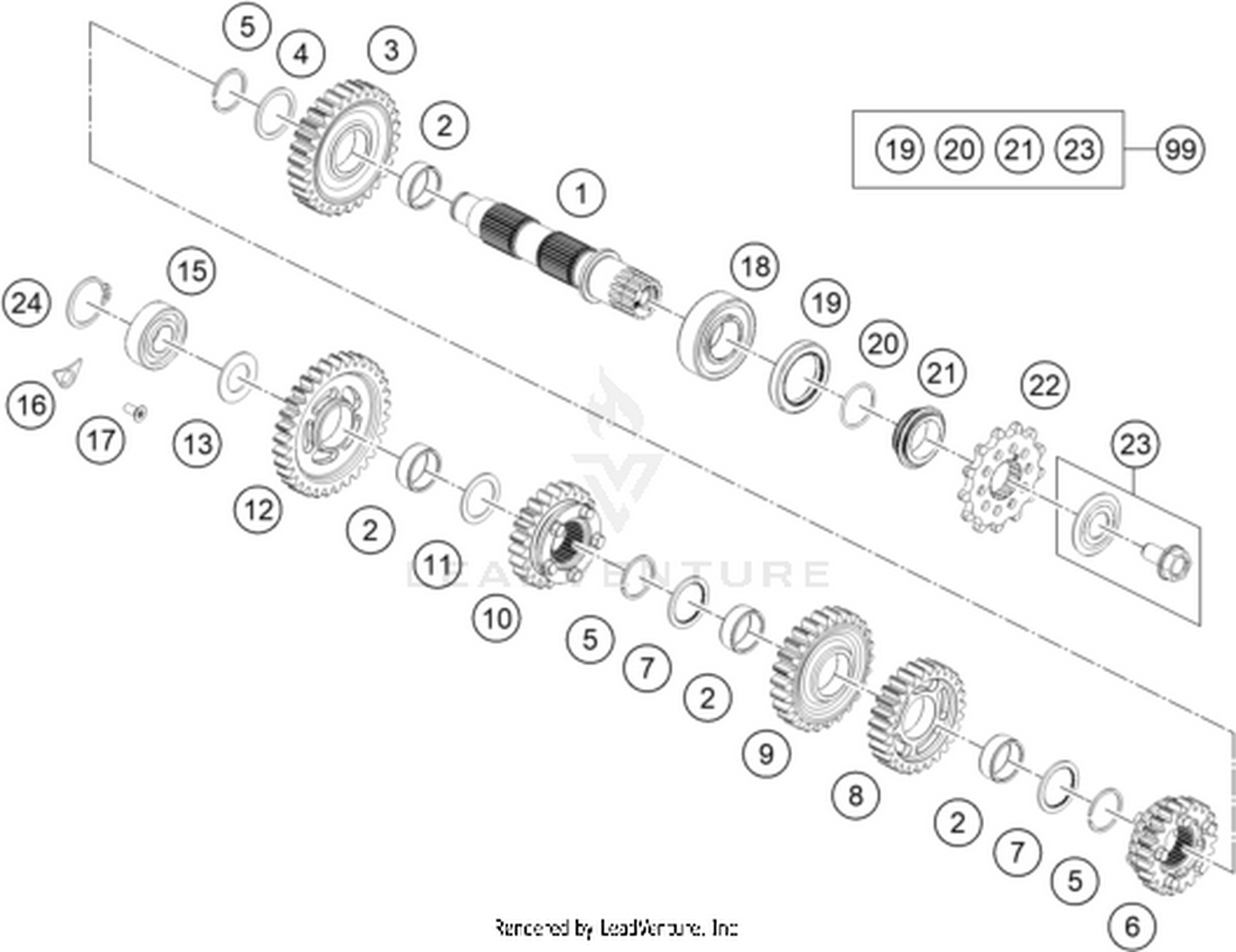 33 TRANSMISSION II - COUNTERSHAFT