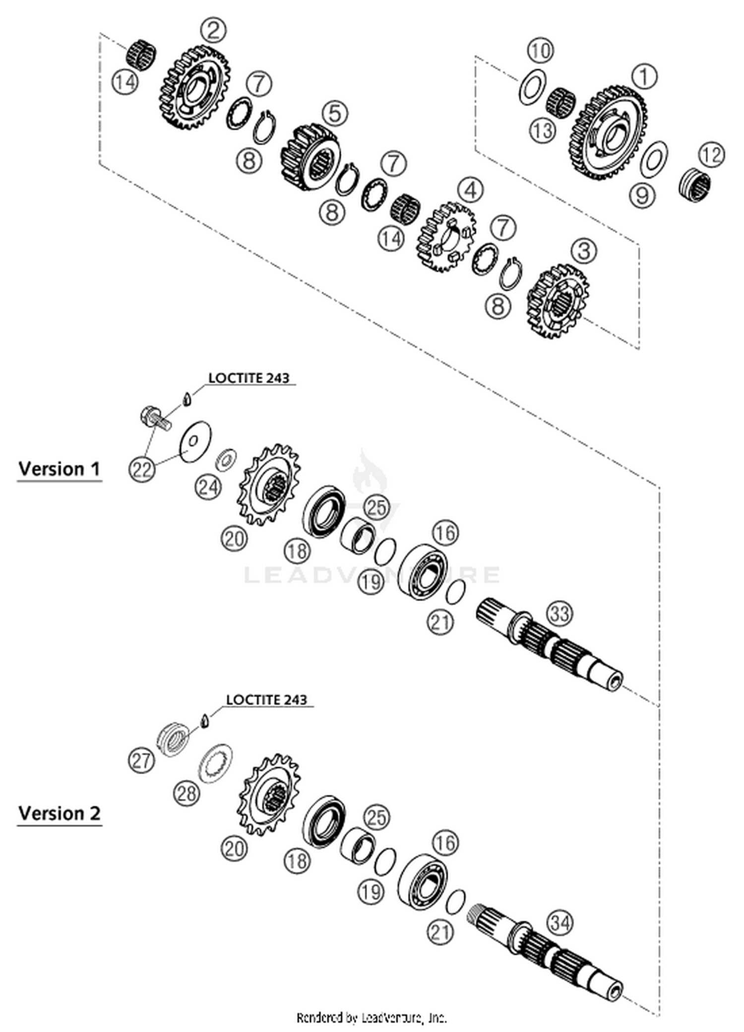 33 TRANSMISSION II - COUNTERSHAFT