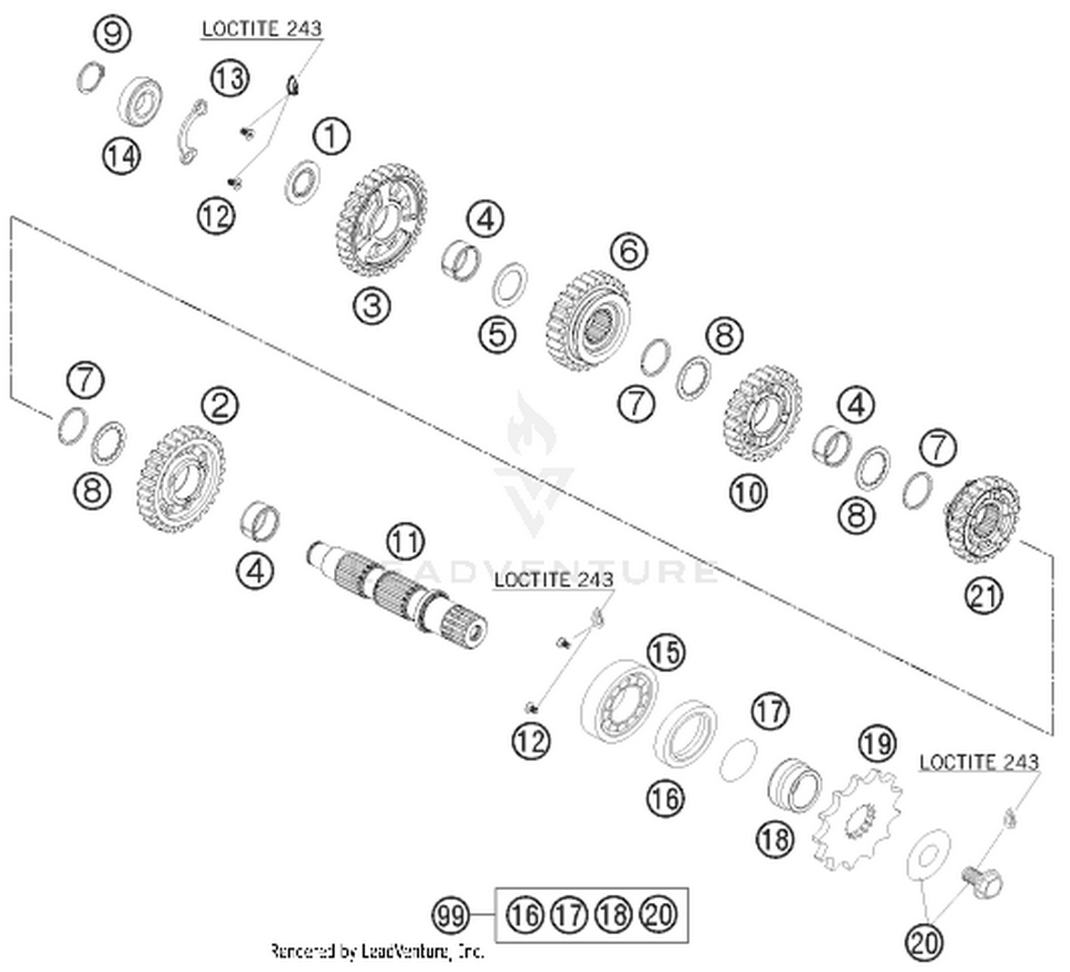 33 TRANSMISSION II - COUNTERSHAFT