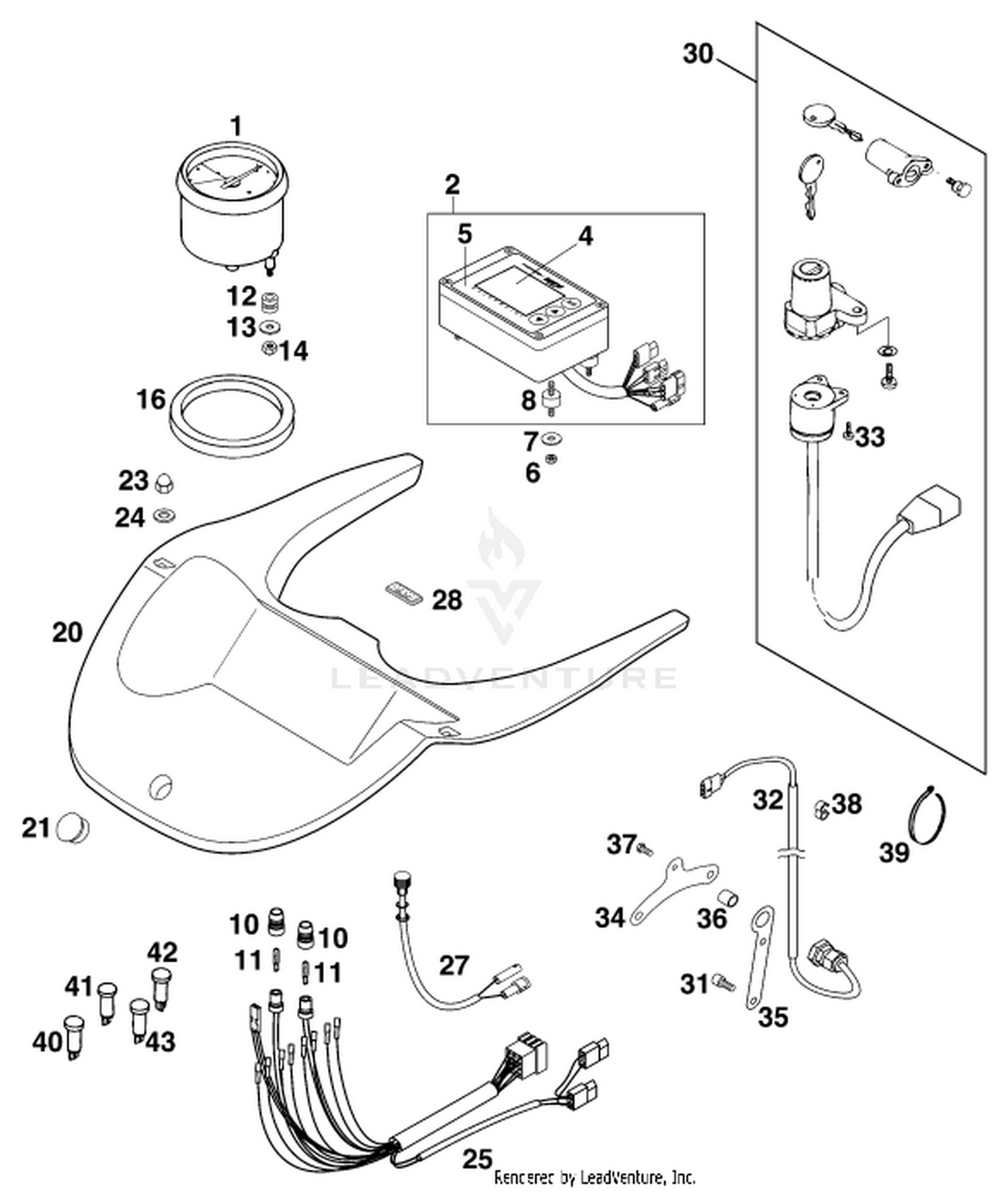 14 INSTRUMENTS / LOCK SYSTEM