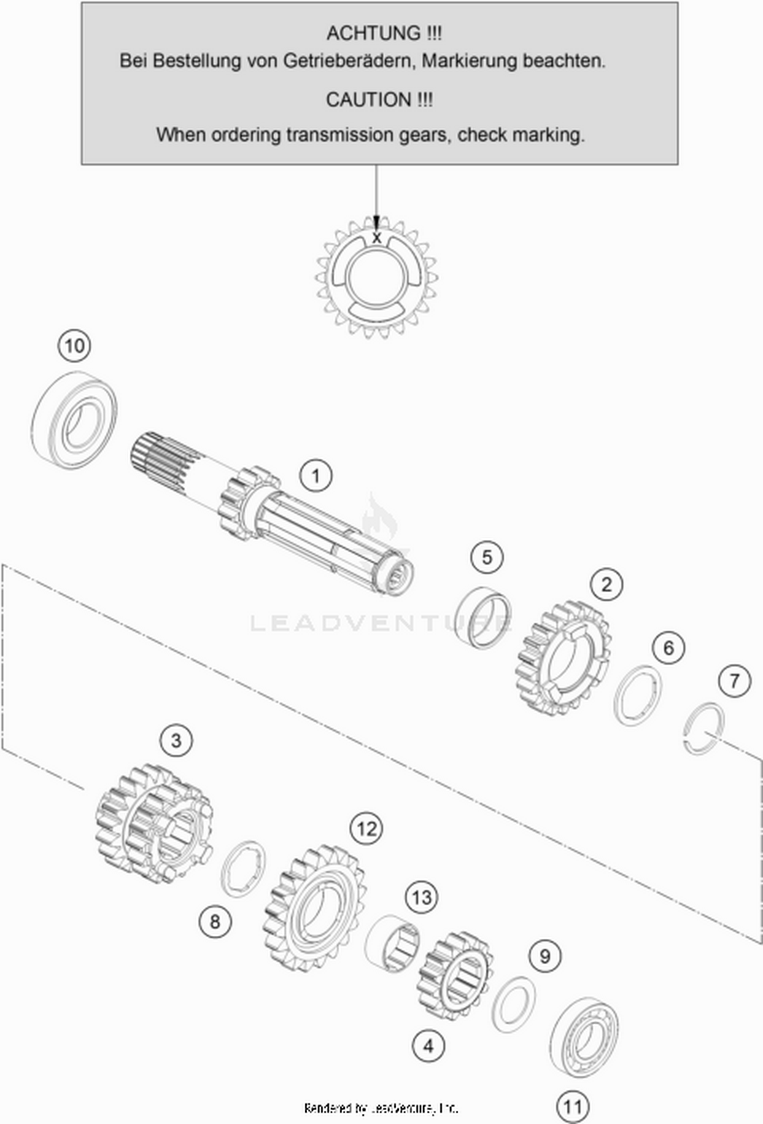 33 TRANSMISSION I - MAIN SHAFT
