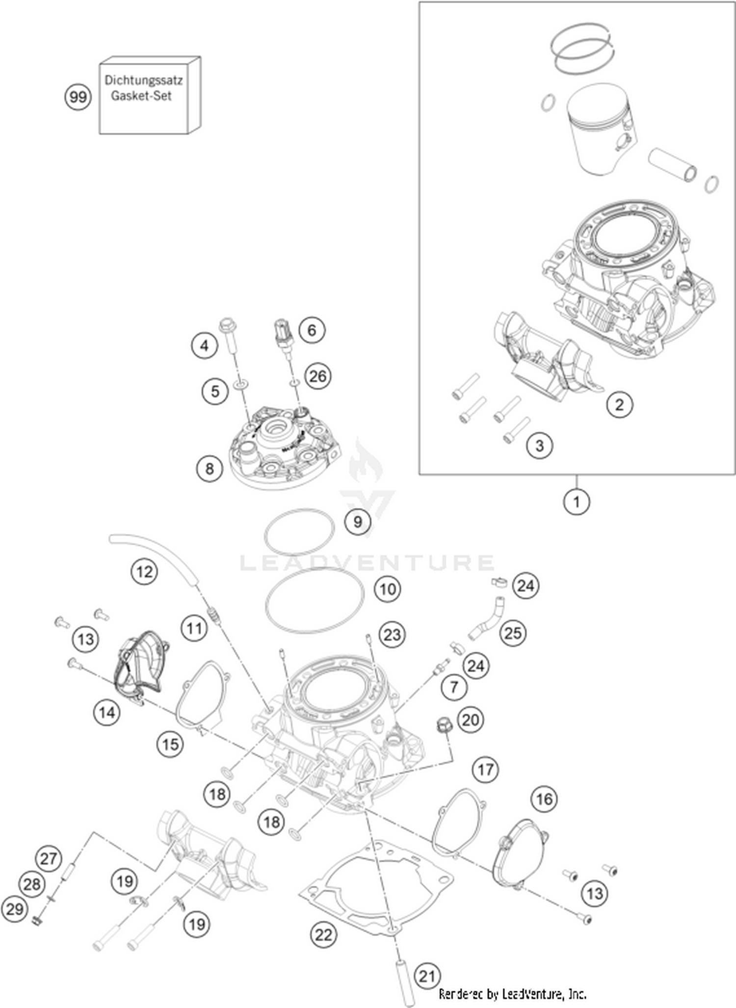 30 CYLINDER, CYLINDER HEAD