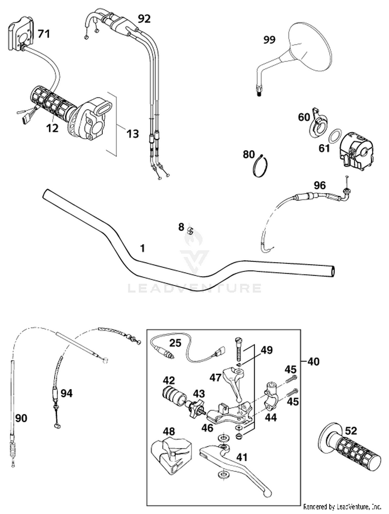 02 HANDLEBAR, CONTROLS
