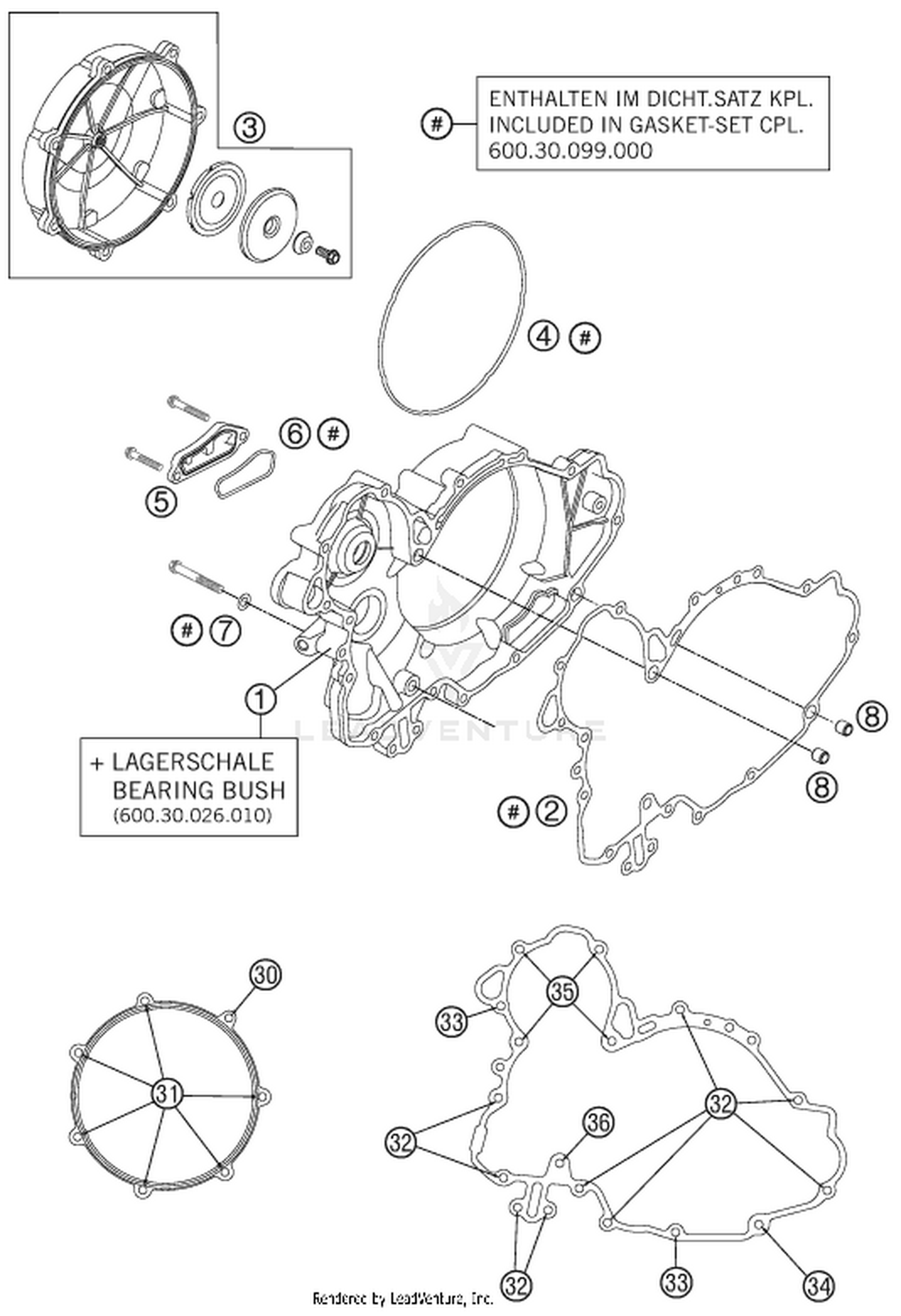 30 CLUTCH COVER