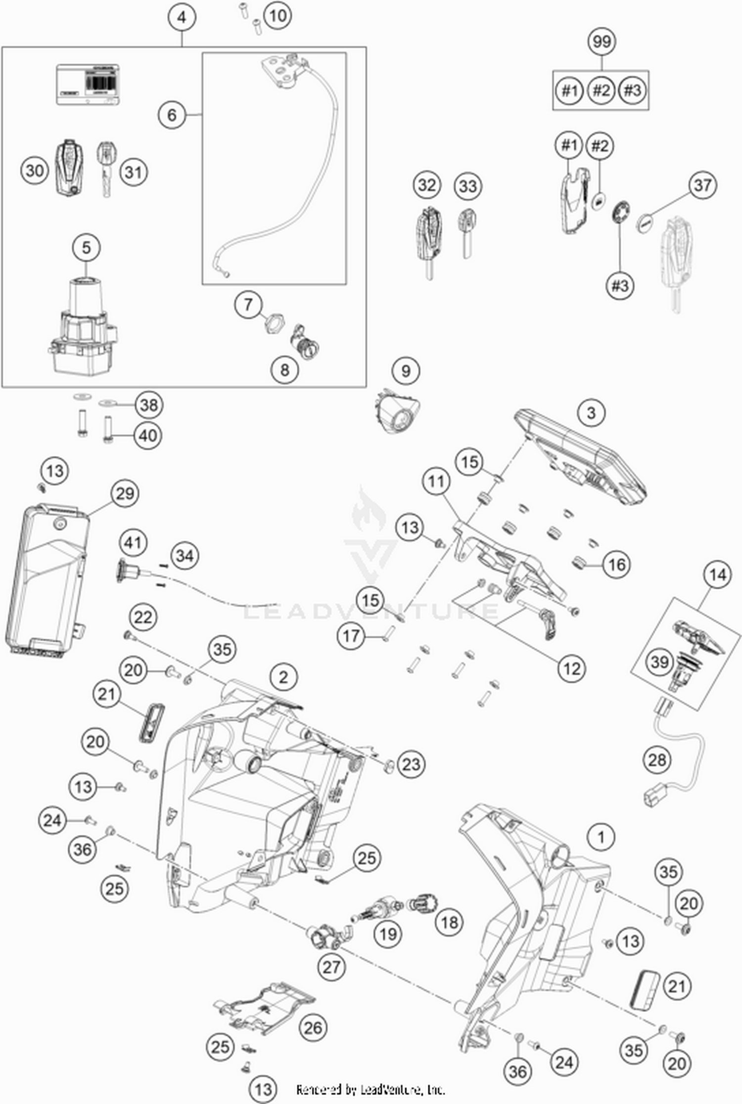 14 INSTRUMENTS / LOCK SYSTEM
