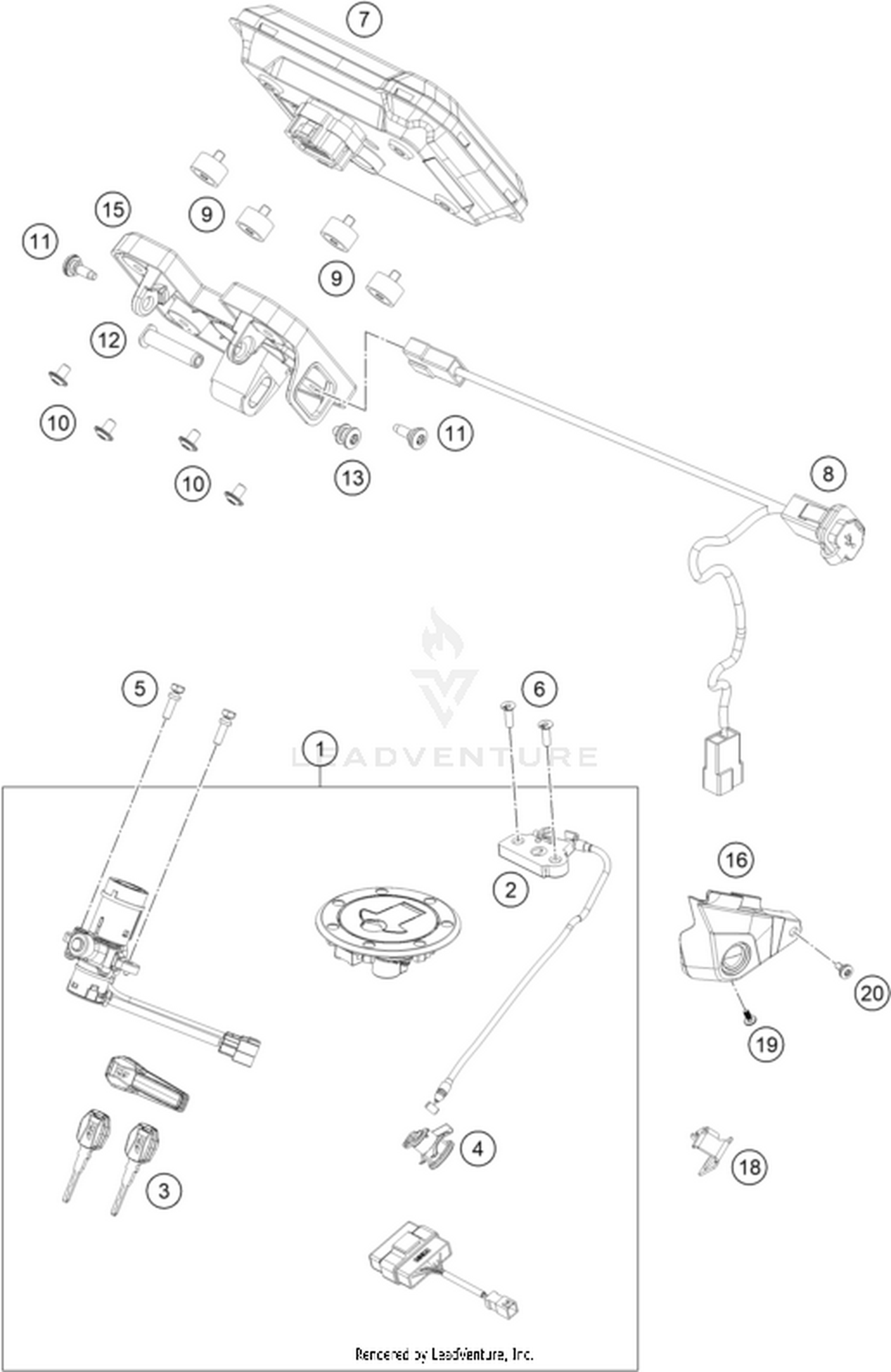14 INSTRUMENTS / LOCK SYSTEM