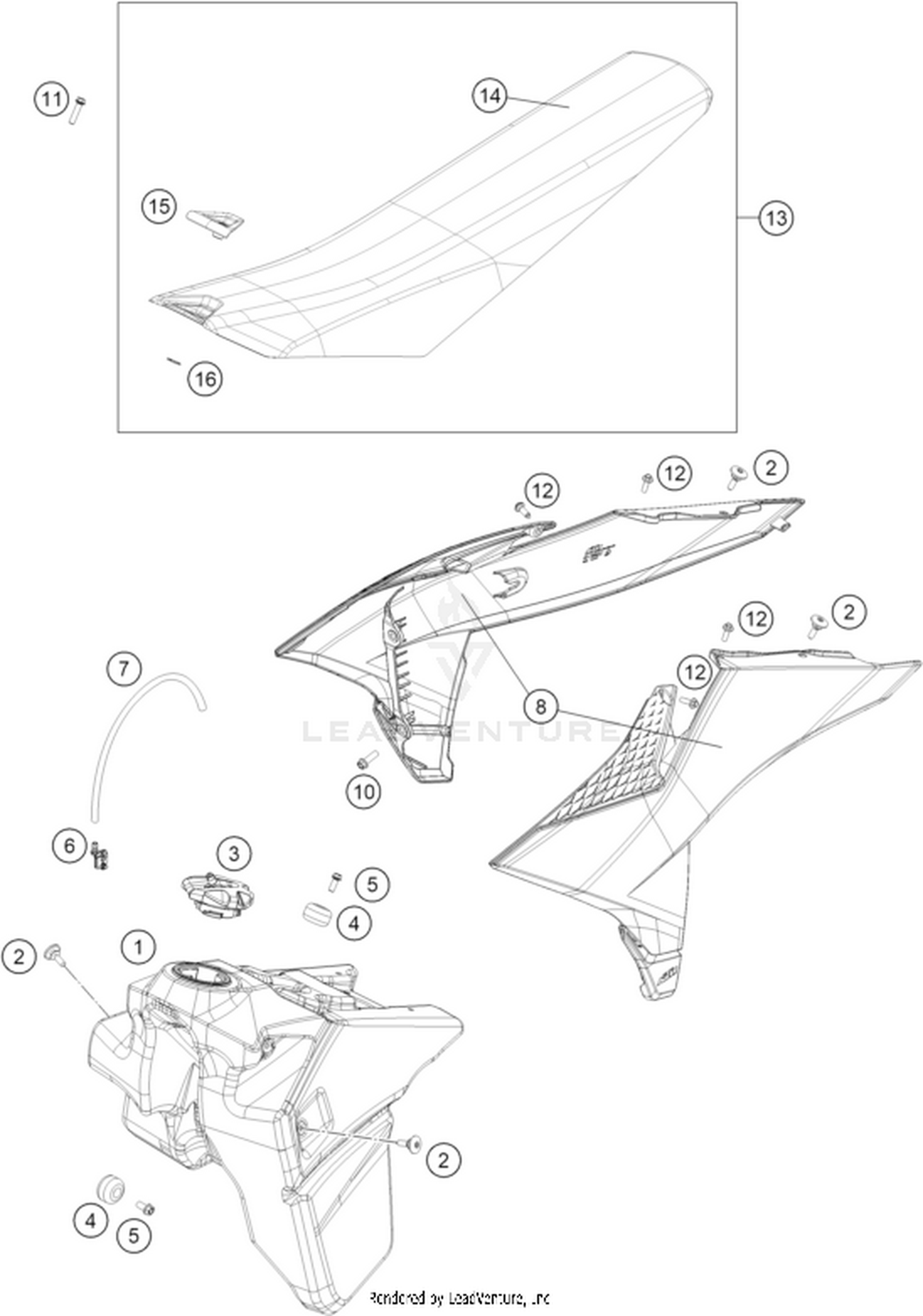 07 TANK, SEAT