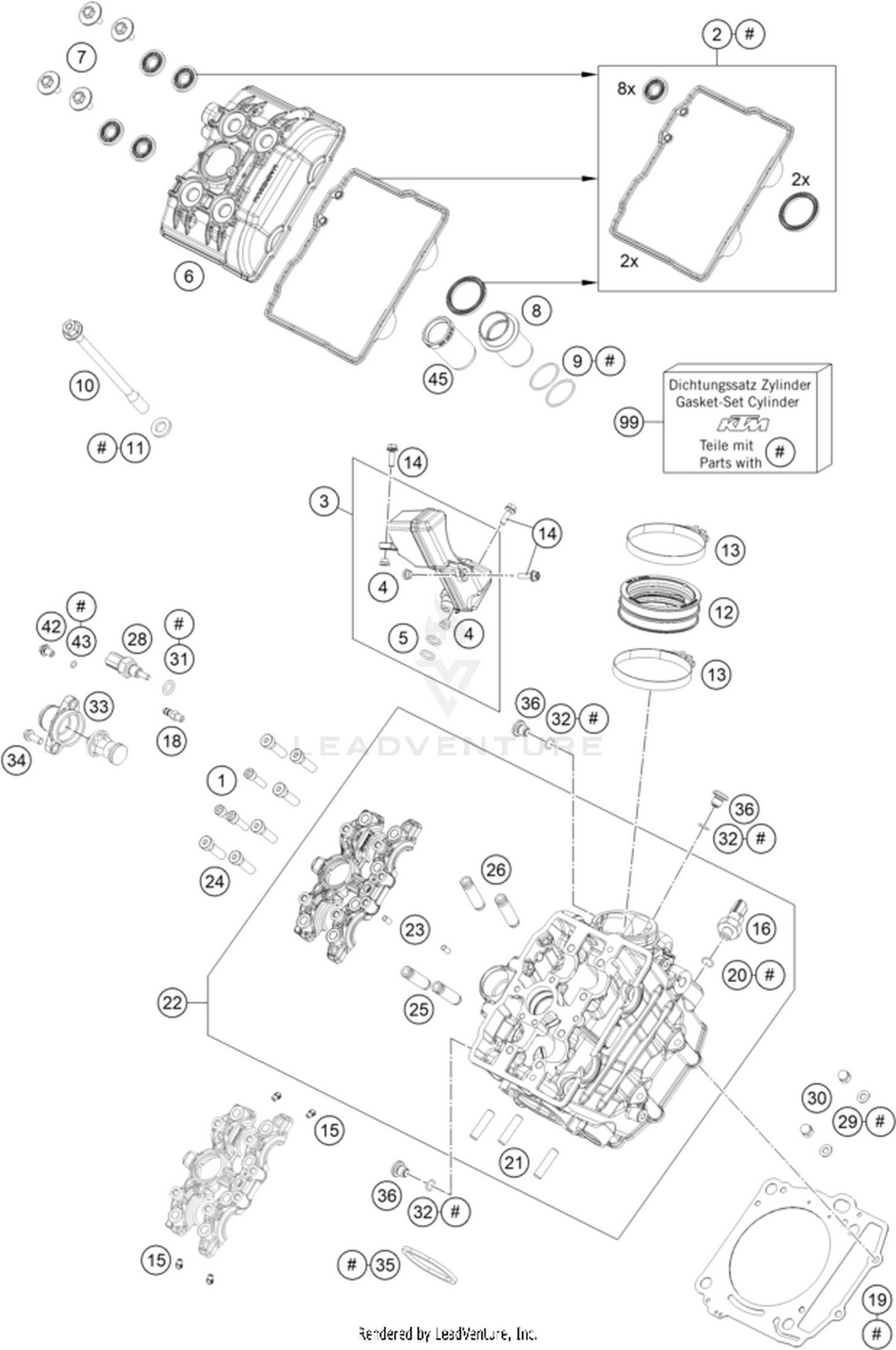 36 CYLINDER HEAD FRONT